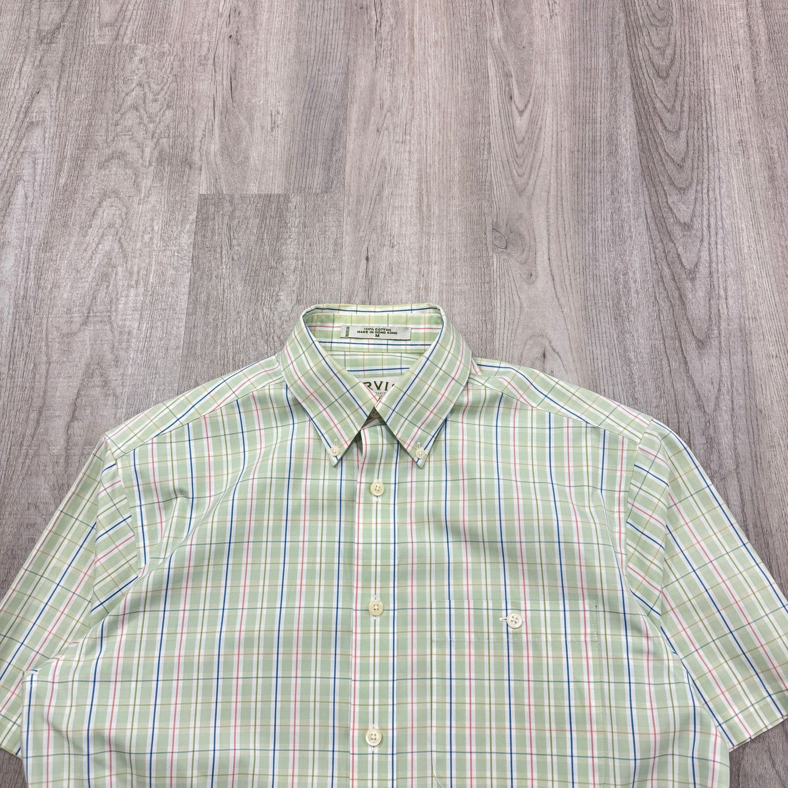 Orvis Orvis Short Sleeve Plaid Shirt Men's Medium Green Preppy Size US M / EU 48-50 / 2 - 1 Thumbnail