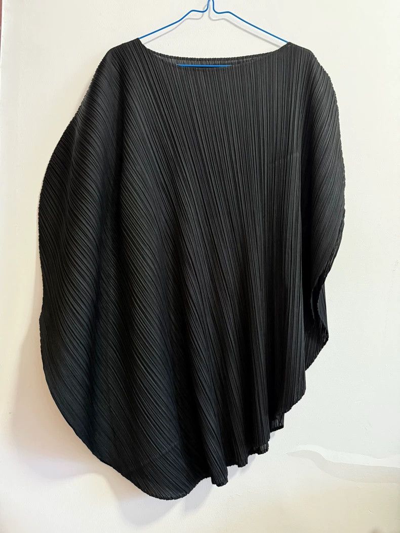 Issey Miyake Issey Miyake Pleated Long Black Top - dmc Size US M / EU 48-50 / 2 - 1 Thumbnail