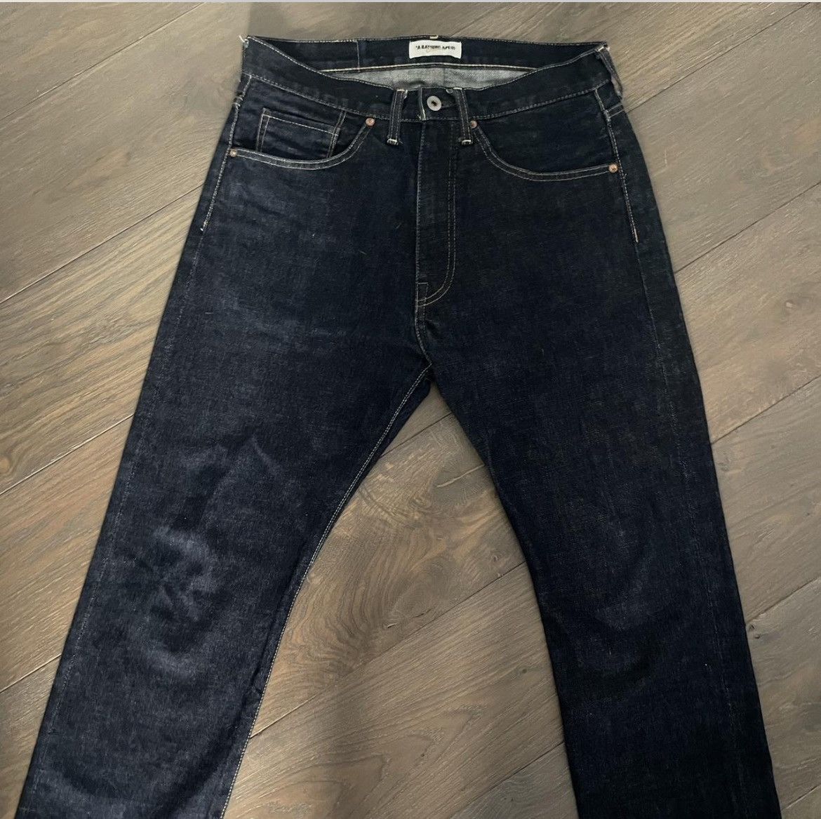 Bape BAPE A Bathing APE dark wash jeans Size 30" / US 8 / IT 44 - 2 Thumbnail
