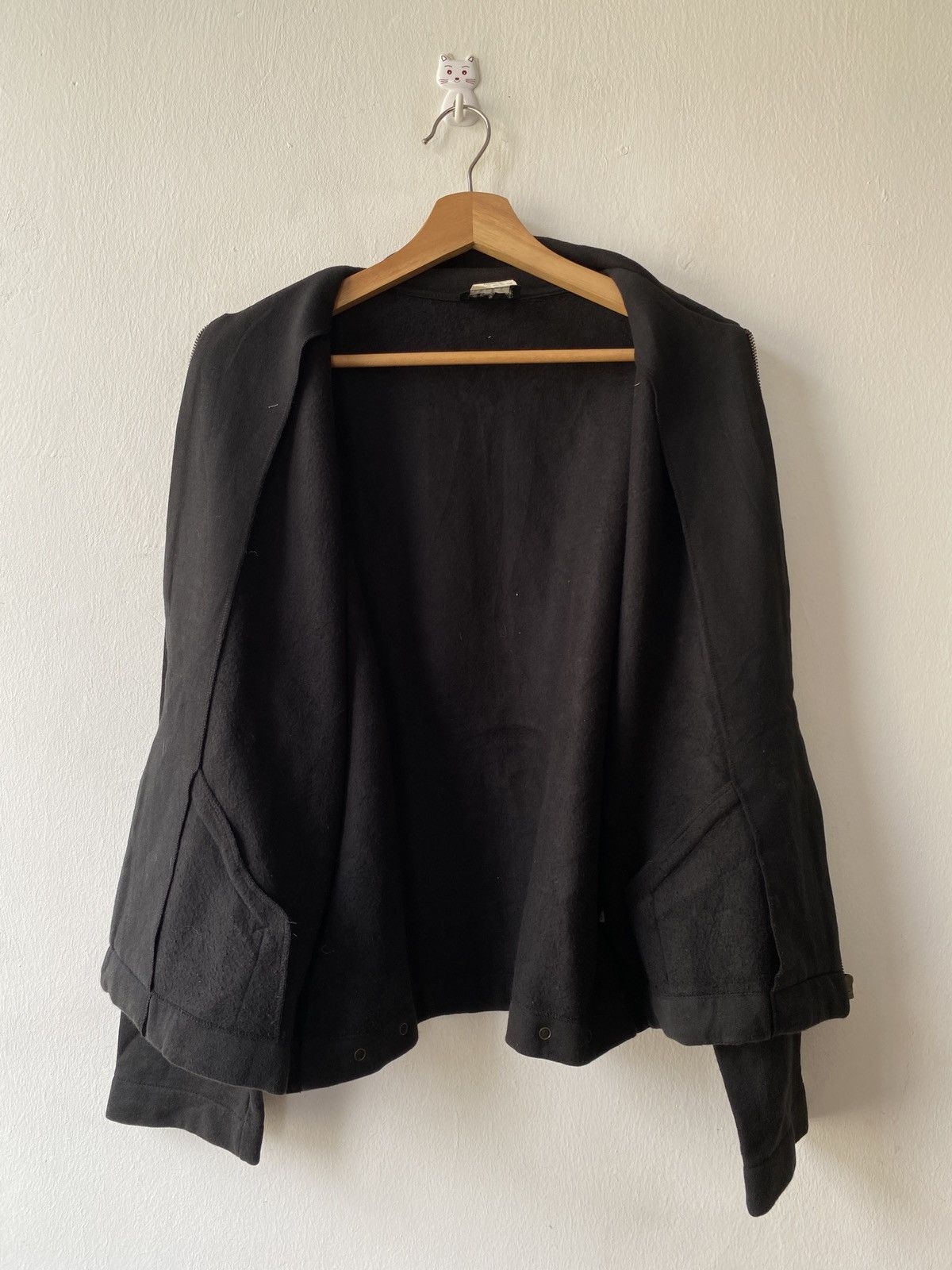 agnes b. Vintage Agnes B Black Zipper Jacket Size US L / EU 52-54 / 3 - 9 Thumbnail
