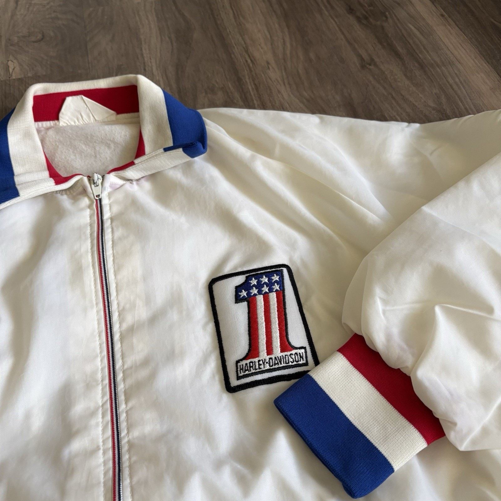 Harley Davidson × Vintage Vintage 1980s Harley Davidson Jacket Size XL Full Zip Size US XL / EU 56 / 4 - 3 Thumbnail