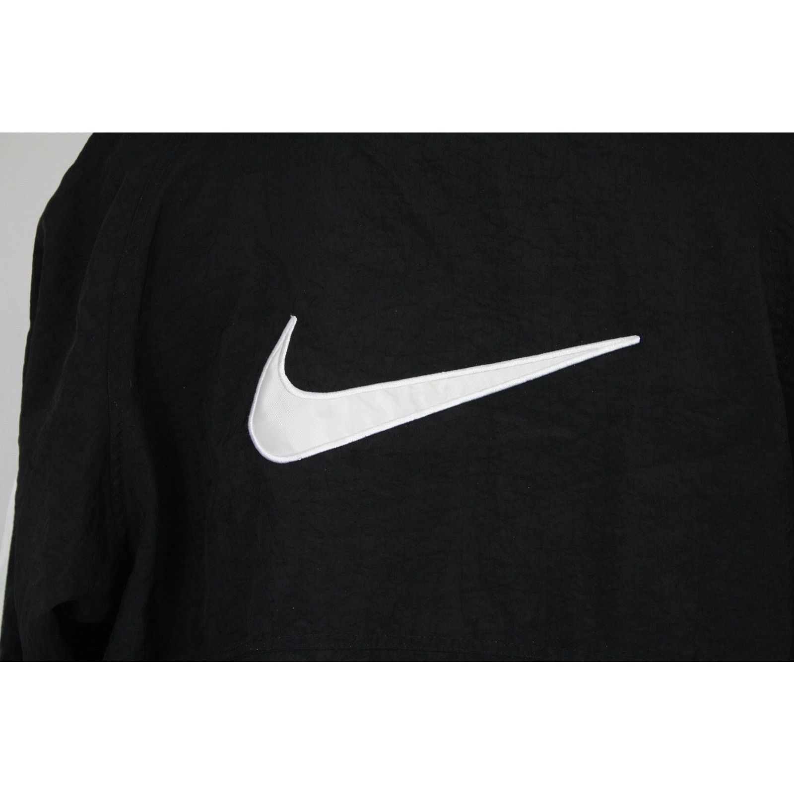 Nike Vintage 90s Nike Big Center Swoosh Lined Windbreaker Jacket Size US XL / EU 56 / 4 - 4 Thumbnail