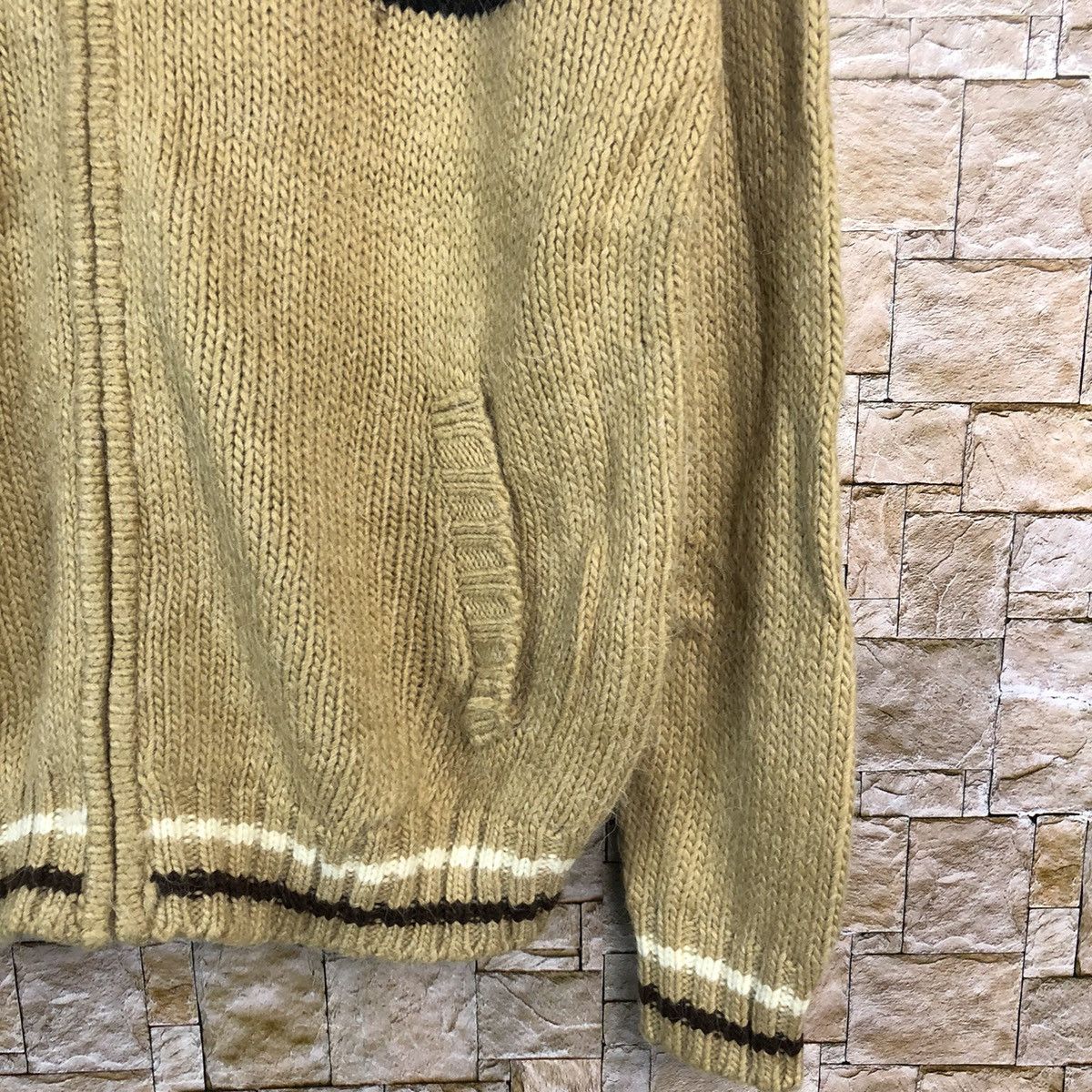 Homespun Knitwear × Japanese Brand Pendora Brown Hoodie Knitwear sweater #A653 Size US M / EU 48-50 / 2 - 9 Thumbnail