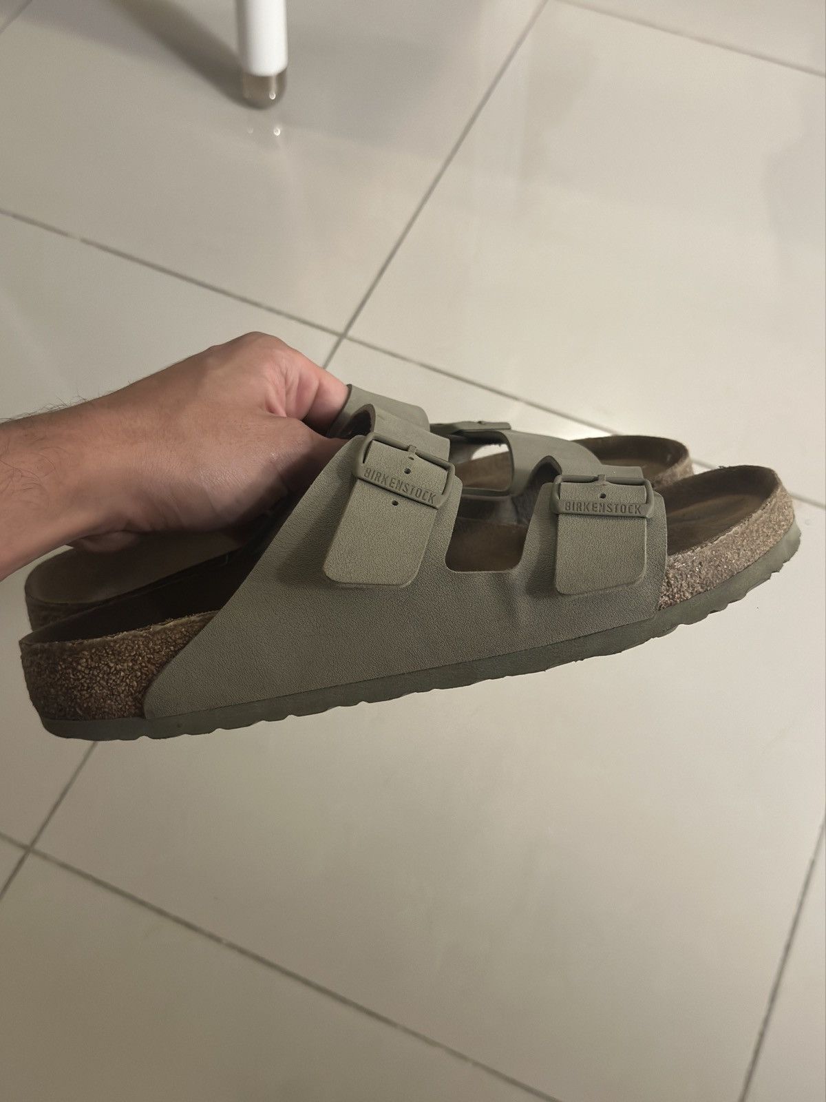 Birkenstock Birkenstock Arizona Sandals - Beige/gray Taupe Size US 12 / EU 45 - 3 Thumbnail