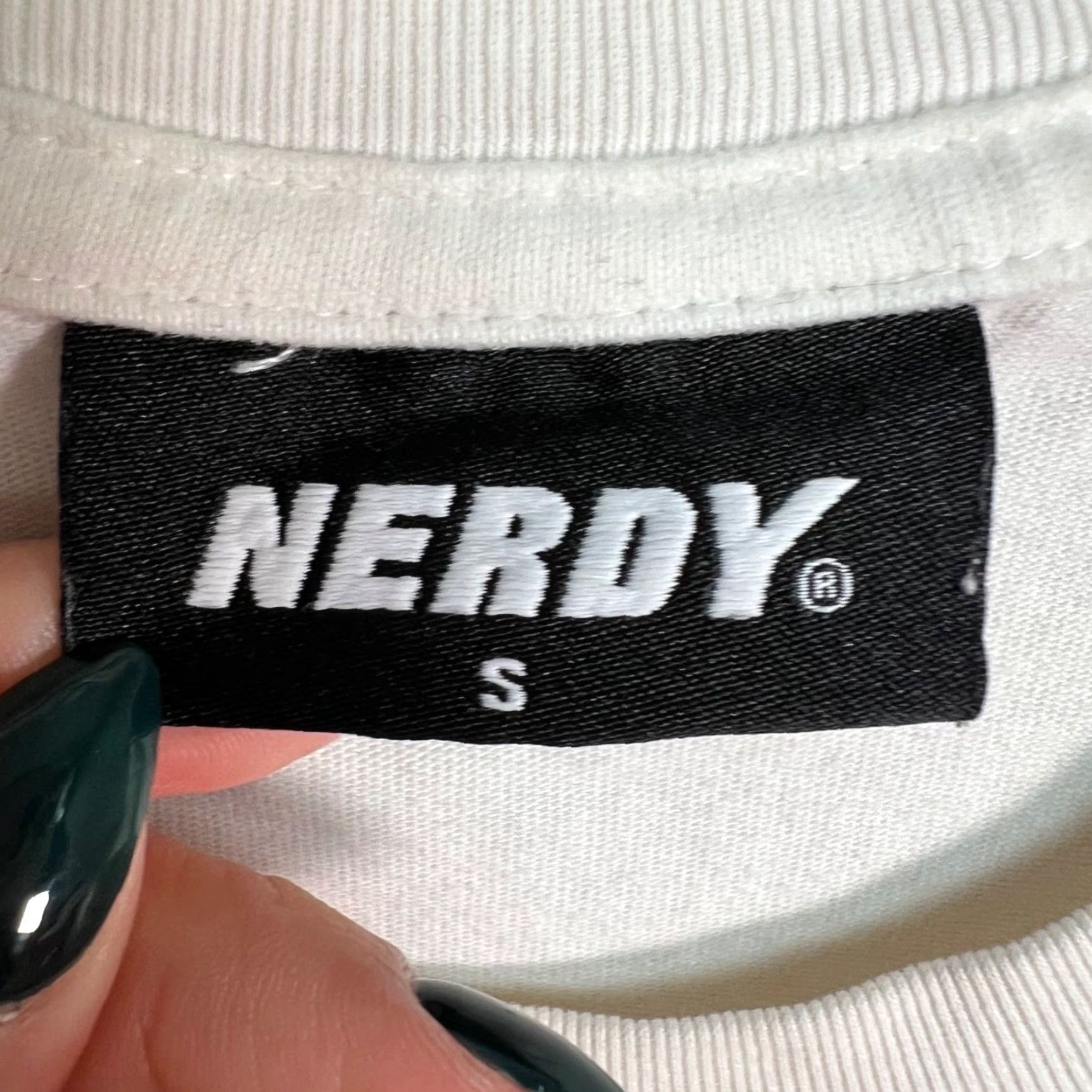 Vintage Nerdy Mens Small White Long Sleeve Crewneck T Shirt Size US S / EU 44-46 / 1 - 3 Thumbnail