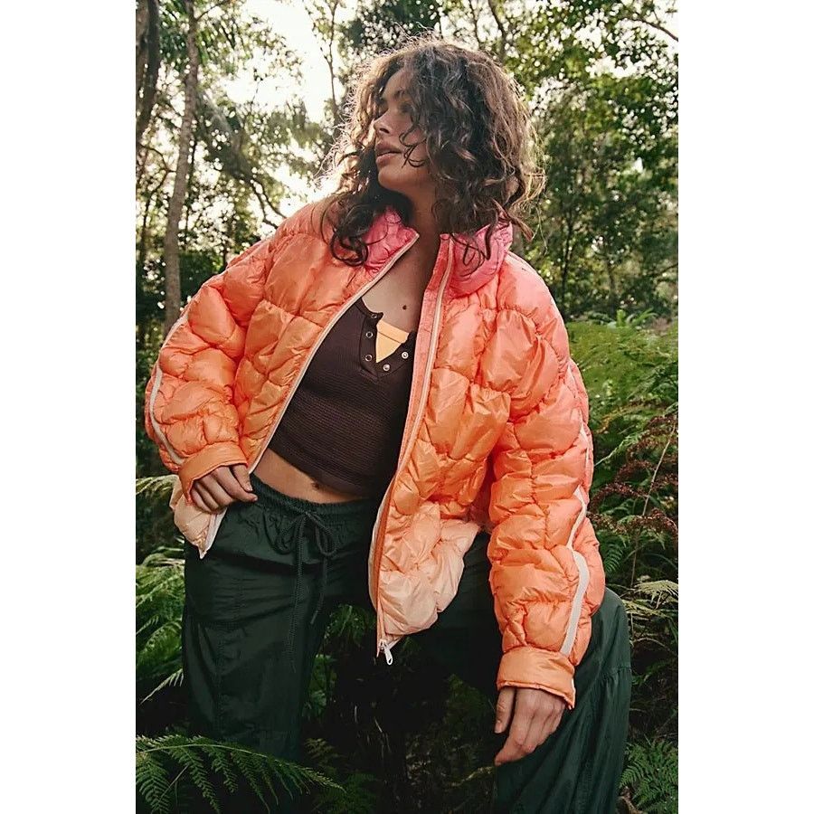 Free People NWT Scrunchy Glossy Pippa Packable Puffer Jacket $228 Small Size S / US 4 / IT 40 - 1 Thumbnail