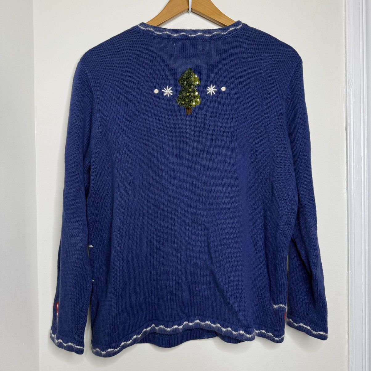 Vintage Vintage The Quacker Factory Snowman Sweater Blue Sz Medium Size M / US 6-8 / IT 42-44 - 9 Thumbnail