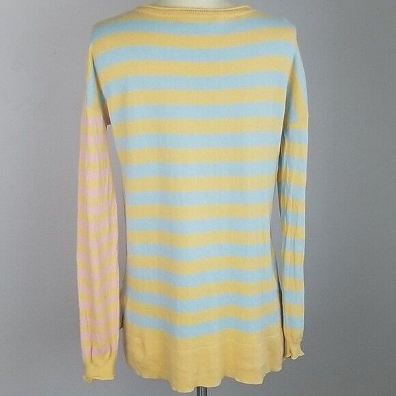Sundry Sundance Women Striped Cotton Pullover Sweater Size S Preppy Size S / US 4 / IT 40 - 8 Thumbnail