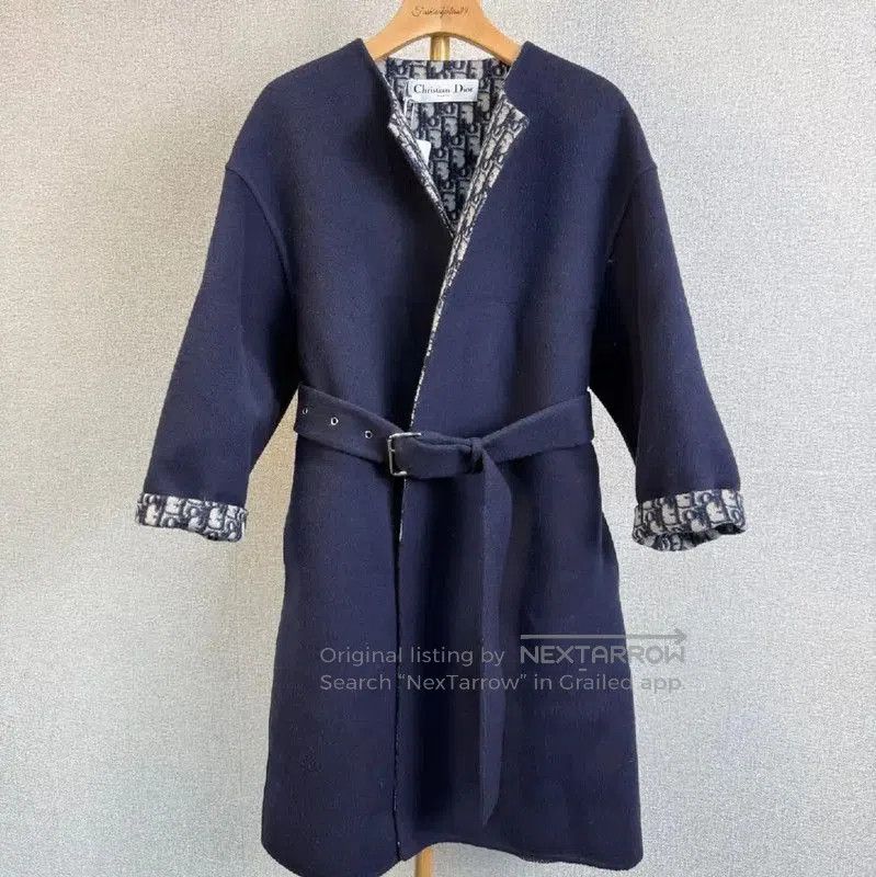 Dior Dior Wool Women's Coat in Navy Blue . Size XS / US 0-2 / IT 36-38 - 1 Thumbnail