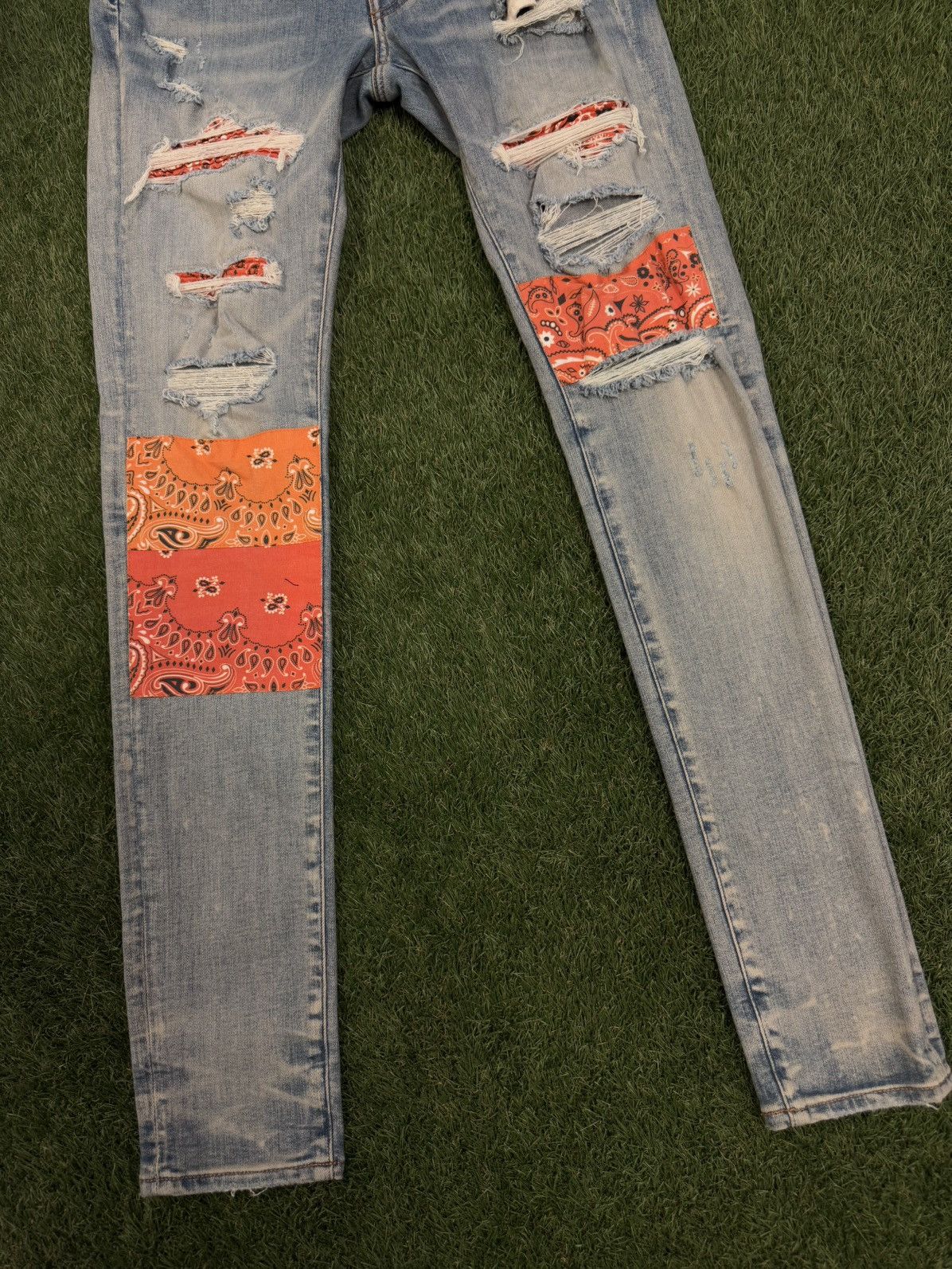 Amiri Amiri Jeans Orange Patch Size 30 Clean Condition 🧼 Size US 30 / EU 46 - 2 Thumbnail