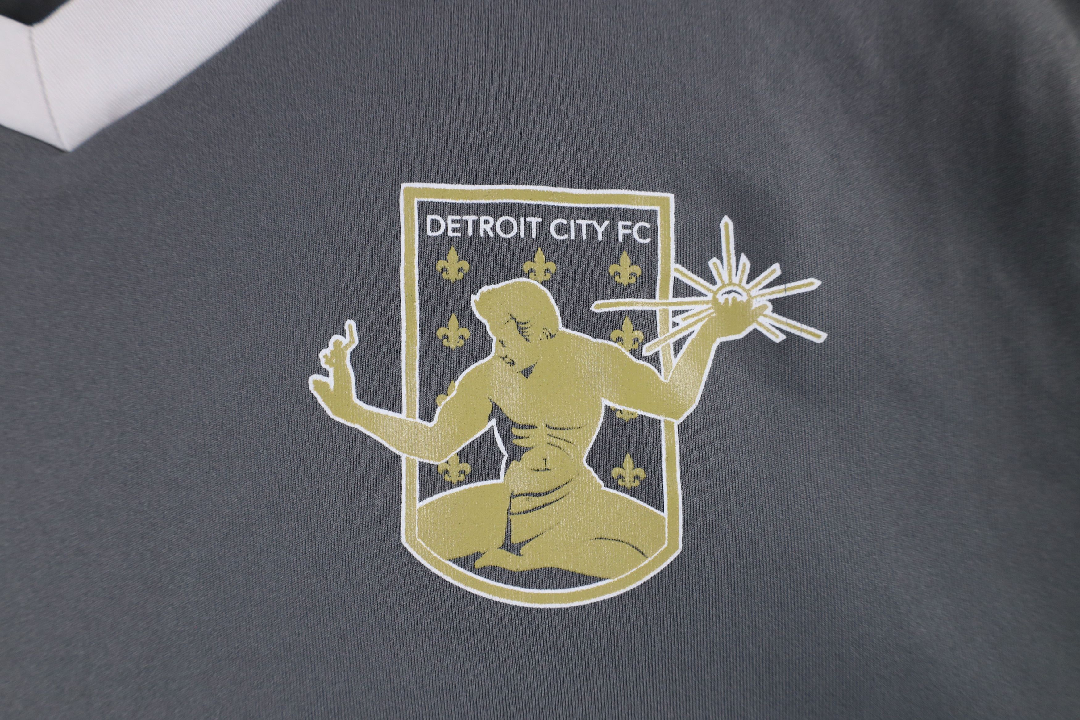 Adidas × Vintage Adidas Detroit City FC Futbol Soccer Jersey Shirt Gray Size US XL / EU 56 / 4 - 4 Thumbnail
