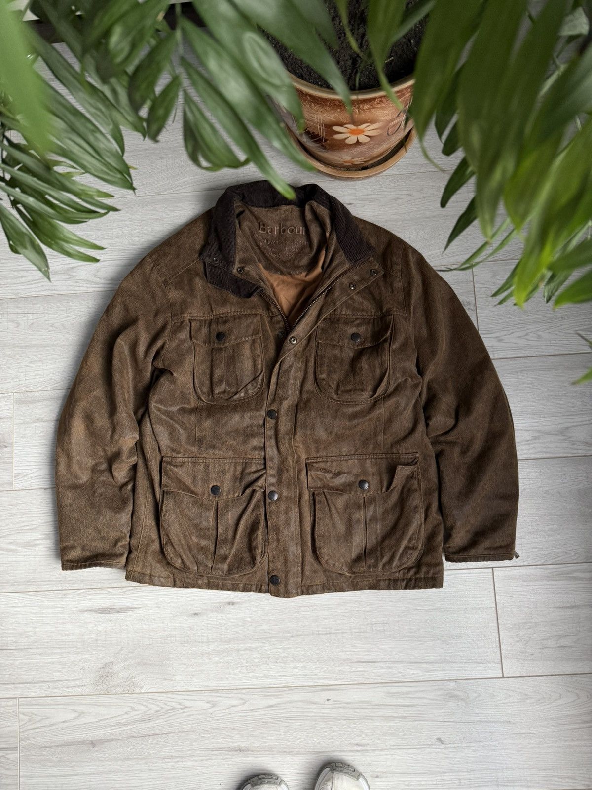 Barbour × Genuine Leather Vintage Barbour Leather Jacket Size US L / EU 52-54 / 3 - 1 Thumbnail
