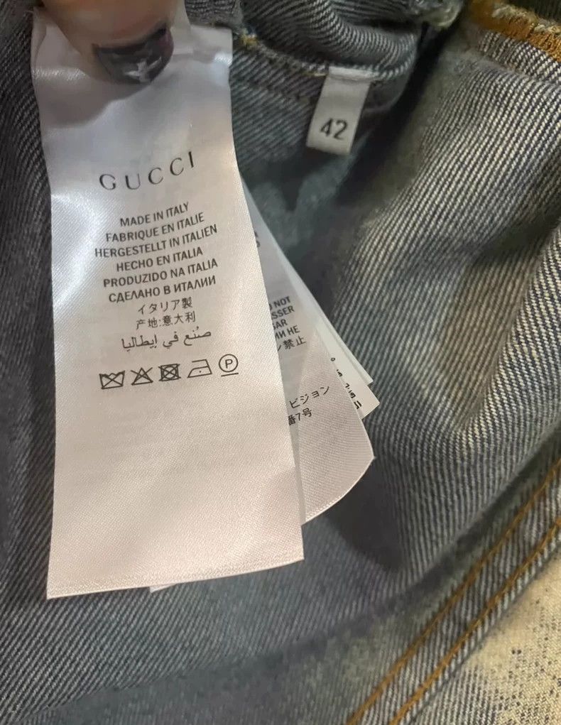 Gucci Gucci 17ss show heavy metal long rivet punk denim jacket Size US XS / EU 42 / 0 - 5 Thumbnail