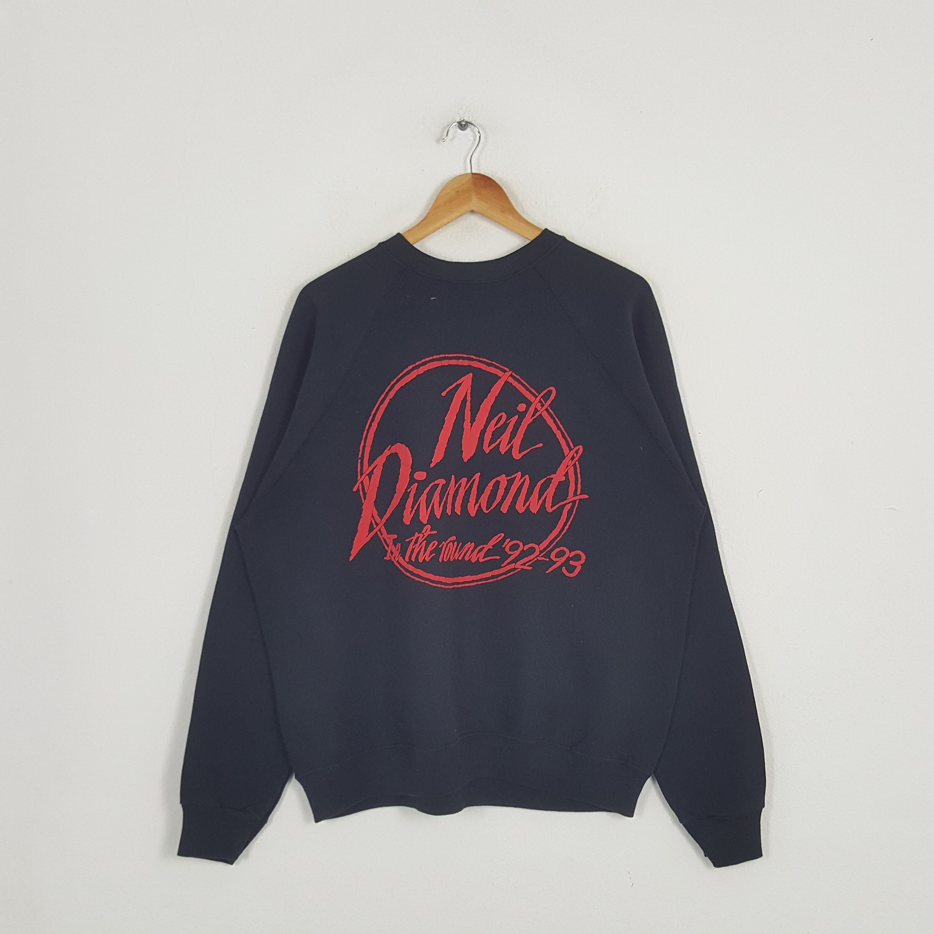 Band Tees × Vintage Vintage Neil Diamond American Singer Songwriter Sweatshirt Size US L / EU 52-54 / 3 - 1 Thumbnail