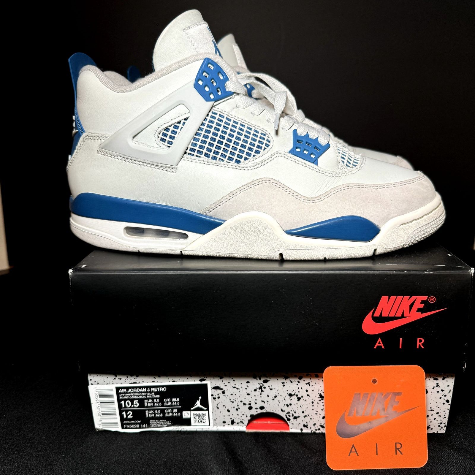 Jordan Brand × Nike Size 10.5 - Nike Air Jordan 4 Retro Military Blue 2024 Size US 10.5 / EU 43-44 - 1 Thumbnail