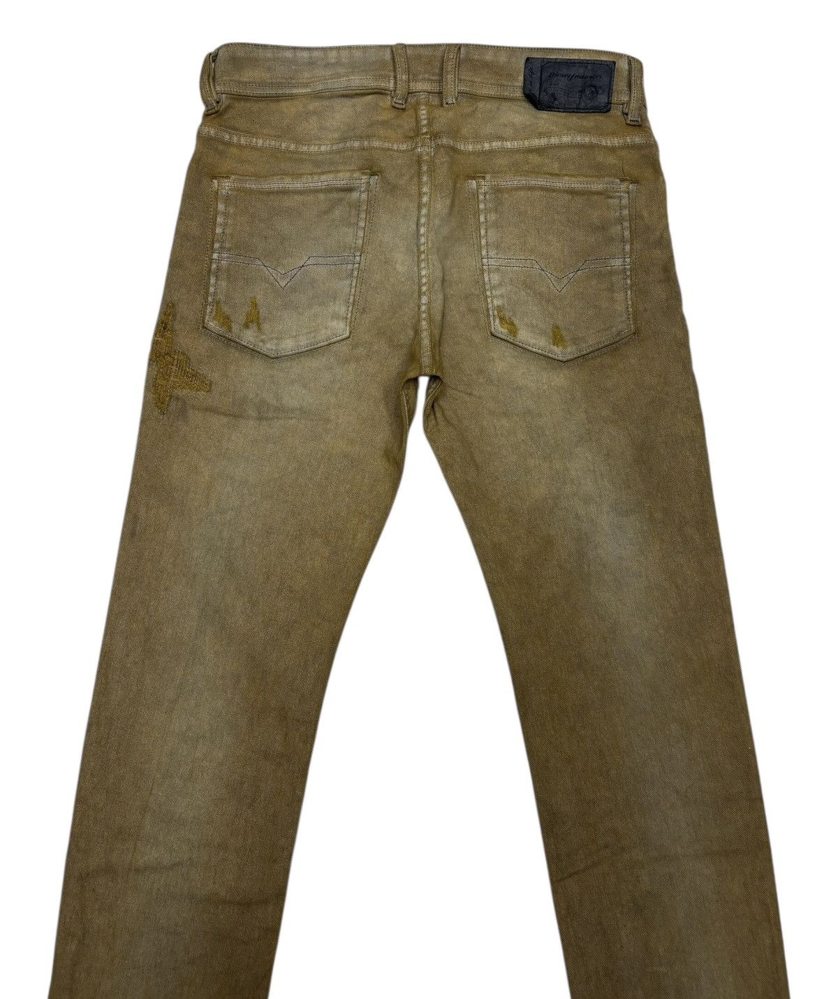 Diesel 💥Diesel Vintage Slim Skinny Distressed Jeans Tan Fade Size US 28 / EU 44 - 4 Thumbnail