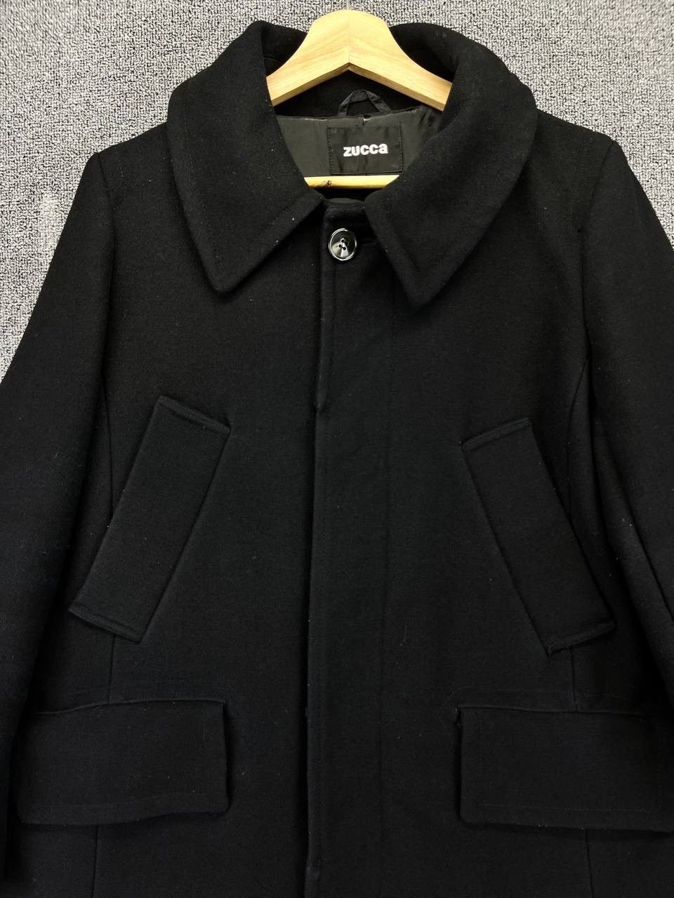 Issey Miyake Vintage Issey Miyake Zucca Trashed Black Wool Jacket Size L / US 10 / IT 46 - 5 Thumbnail