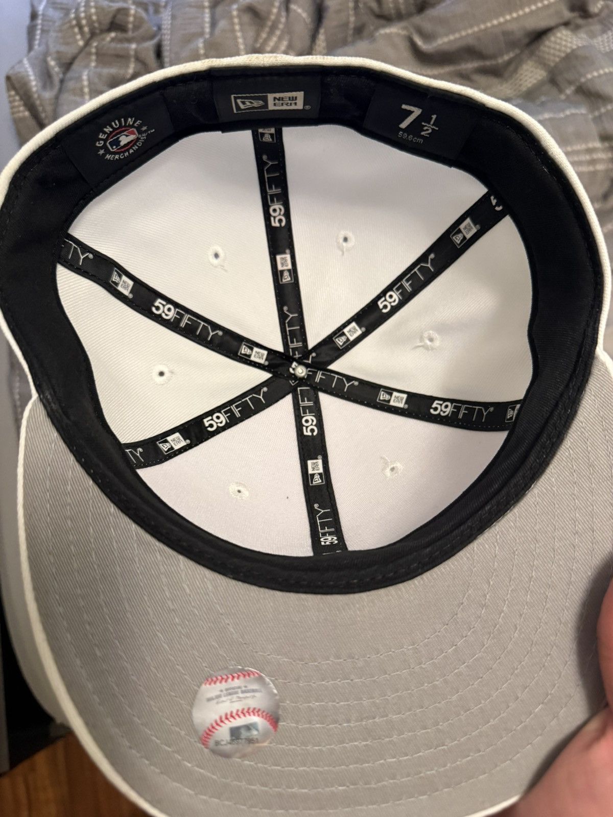 New Era NewEra White San Diego Padres Hat 7 1/2 Size ONE SIZE - 4 Thumbnail