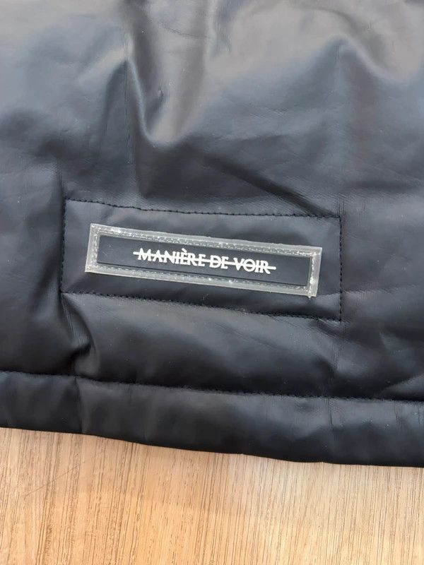 Maniere De Vior Maniere De Voir Wrap Neck Puffer Jacket Vegan Leather 4 M Size L / US 10 / IT 46 - 9 Thumbnail