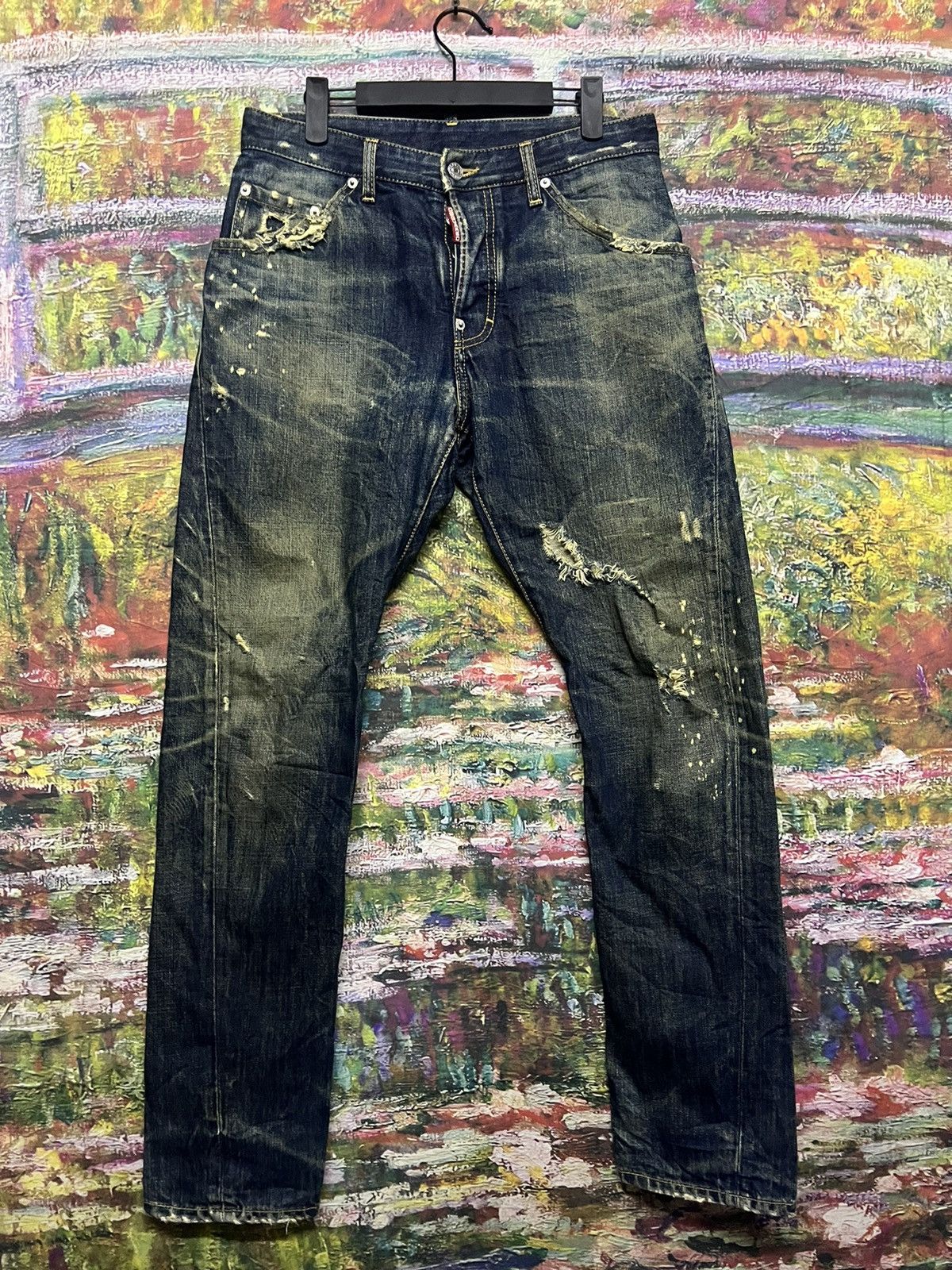 Dsquared2 ‼️LAST DROP‼️Dsquared distressed design denim Size US 31 - 3 Thumbnail