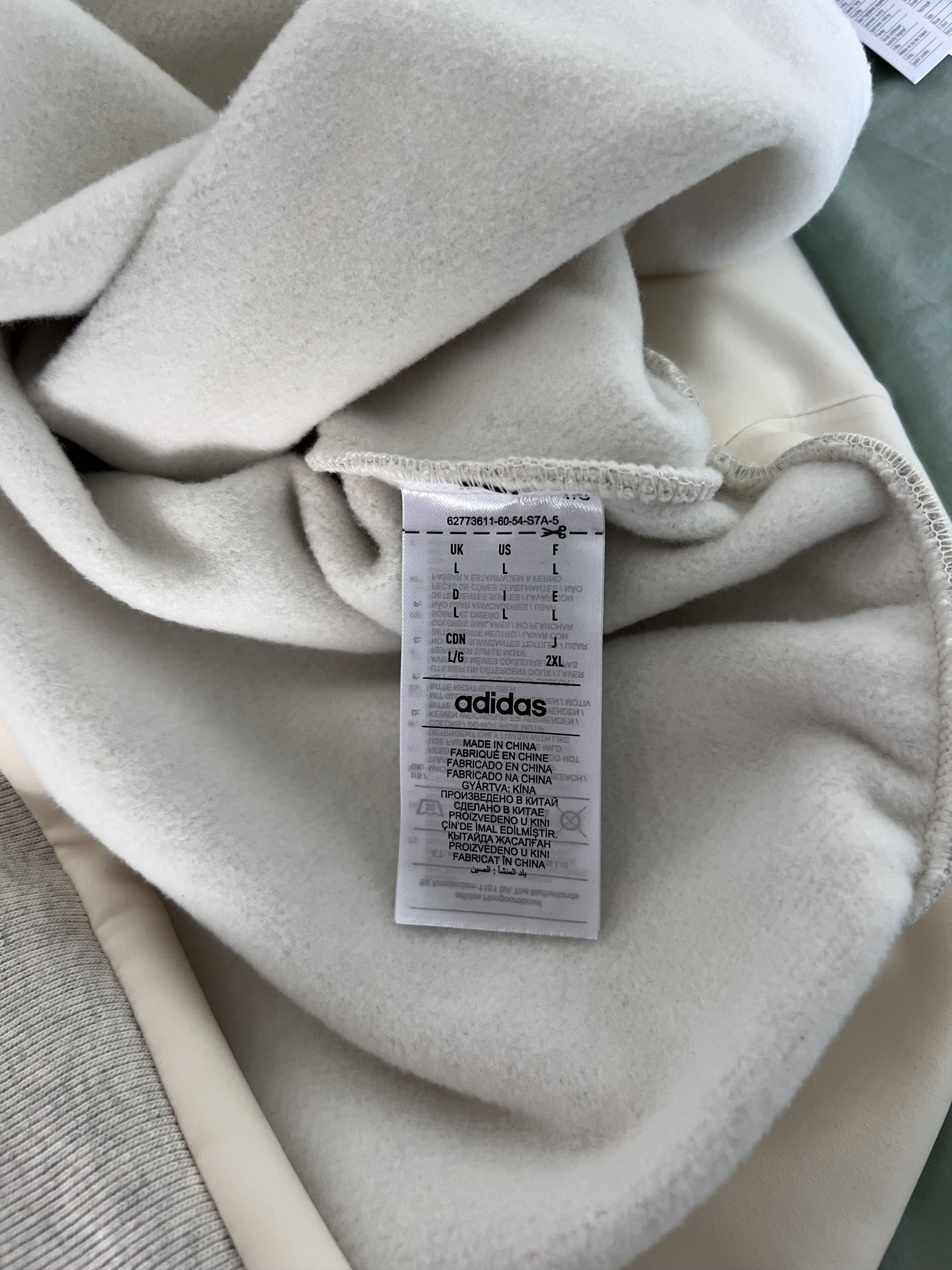 Adidas × Fear of God Adidas Fear of God Athletics Heather Hoodie in Oatmeal Size US L / EU 52-54 / 3 - 10 Thumbnail