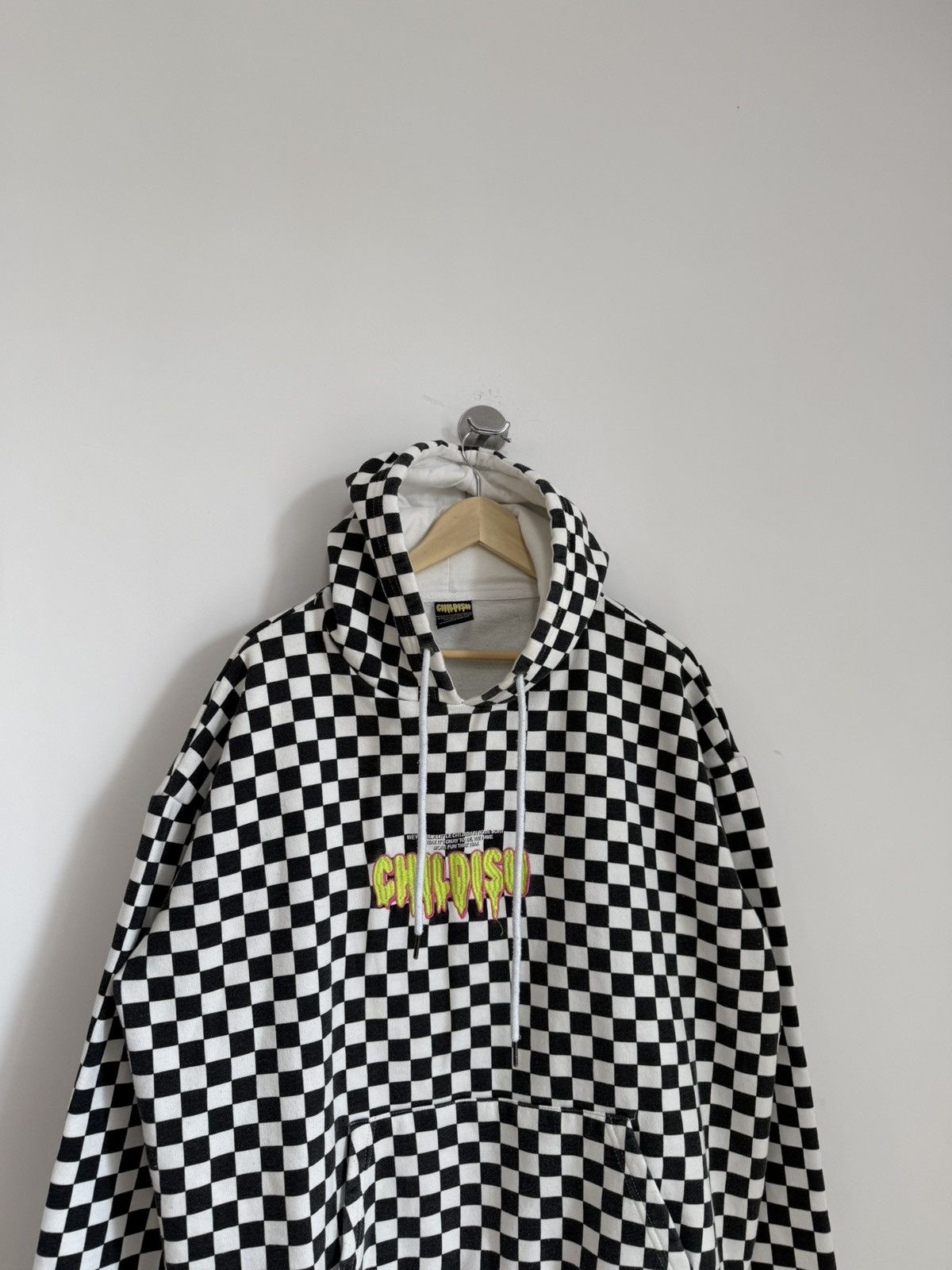 CHILDS Childish Checkerboard Pullover Hoodie Embroidered Logo Back Size US L / EU 52-54 / 3 - 2 Thumbnail