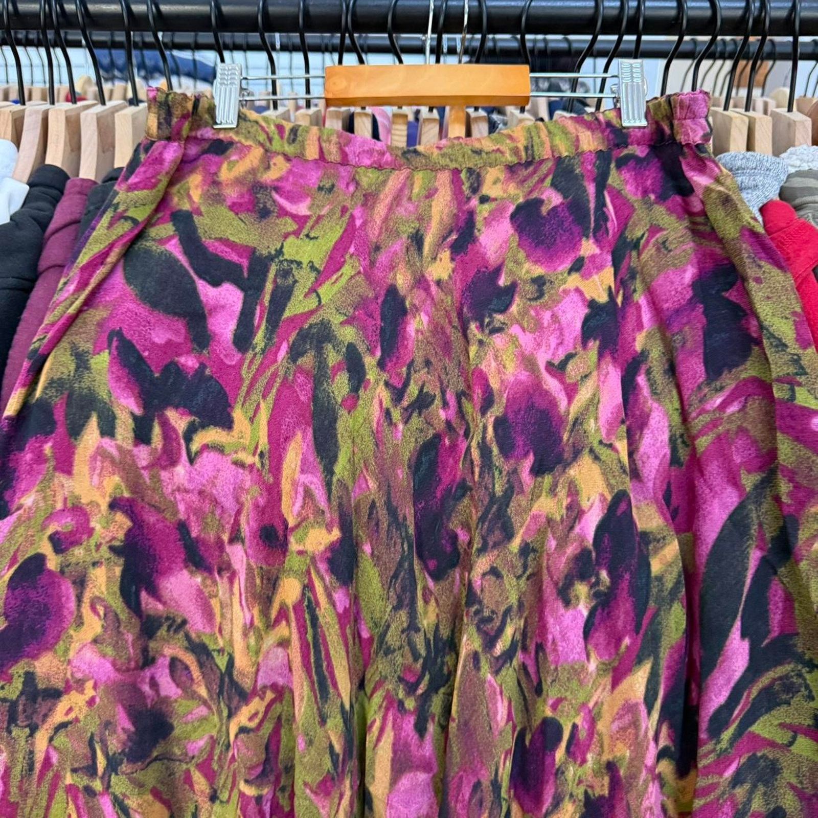 Coldwater Creek Vintage Womens Floral Pleated Maxi Skirt By Coldwater Creek Size 32" / US 10 / IT 46 - 2 Thumbnail