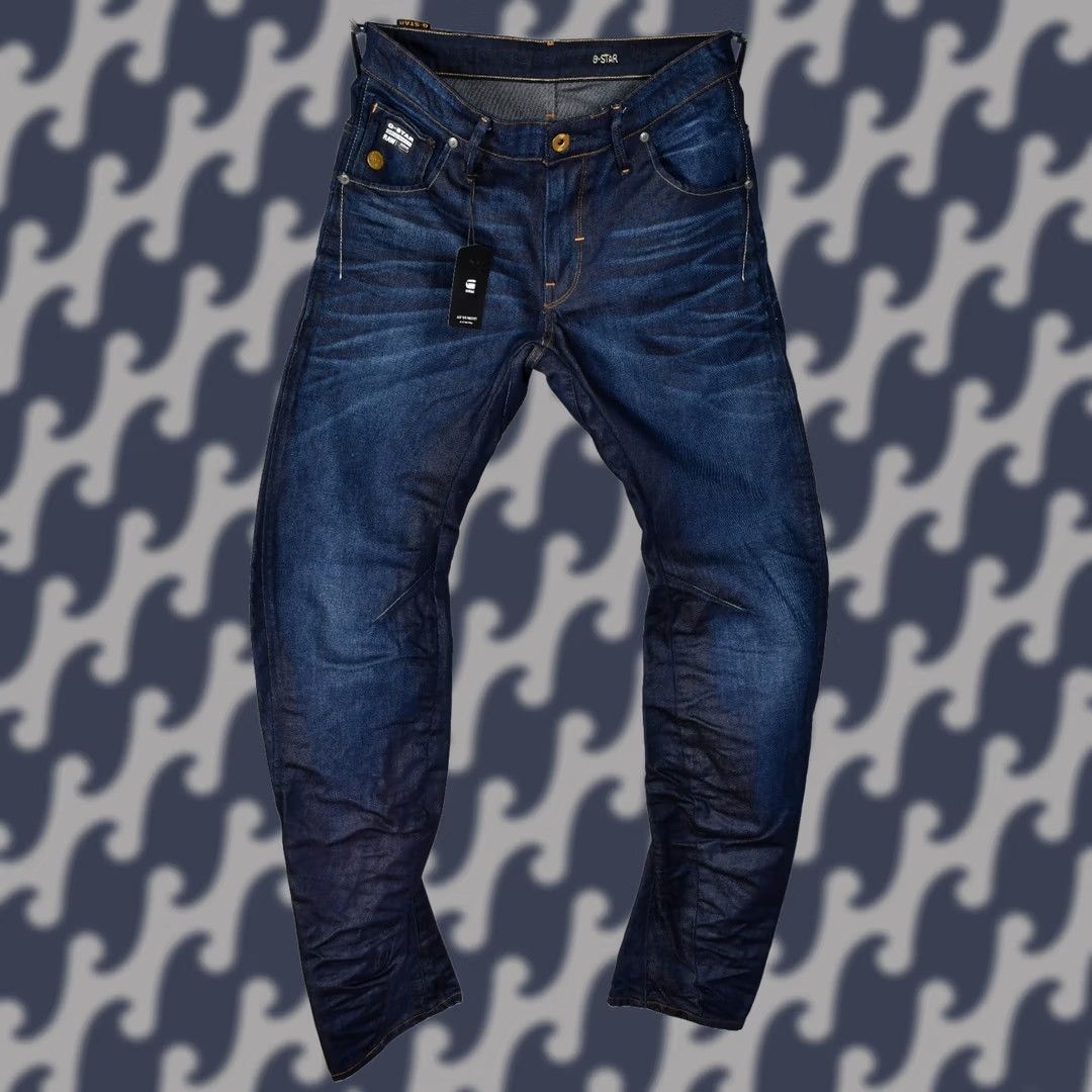 G-Star G-Star Raw 3301 Slim Jeans Men W31/L34 Blue 100% Cotton Denim 5-Pocket Design Slim Regular Fit Vintage No N/A Size US 31 - 1 Thumbnail