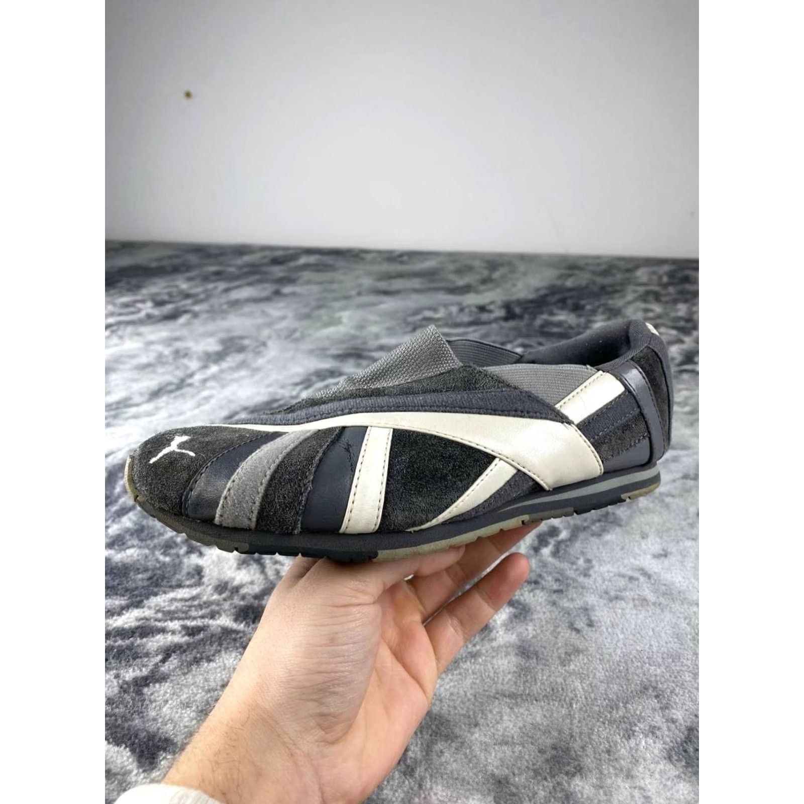 Puma PUMA Speedcat Sneakers Women Size US 5.5 Gray Leather Rubber Breathable Comfortable Casual Cat Theme Sneakers Size US 6 / IT 36 - 5 Thumbnail