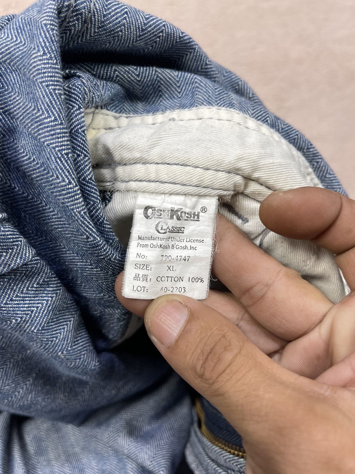 Oshkosh OSHKOSH Classic Harringbone Denim Coveralls Size US 40 / EU 56 - 17 Thumbnail