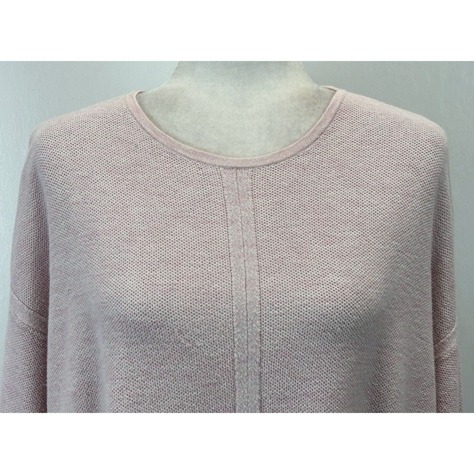 J. Jill J. Jill Tie Front Sweater Women's Large Pink Beach Coastal Cotton Blend Size L / US 10 / IT 46 - 5 Thumbnail