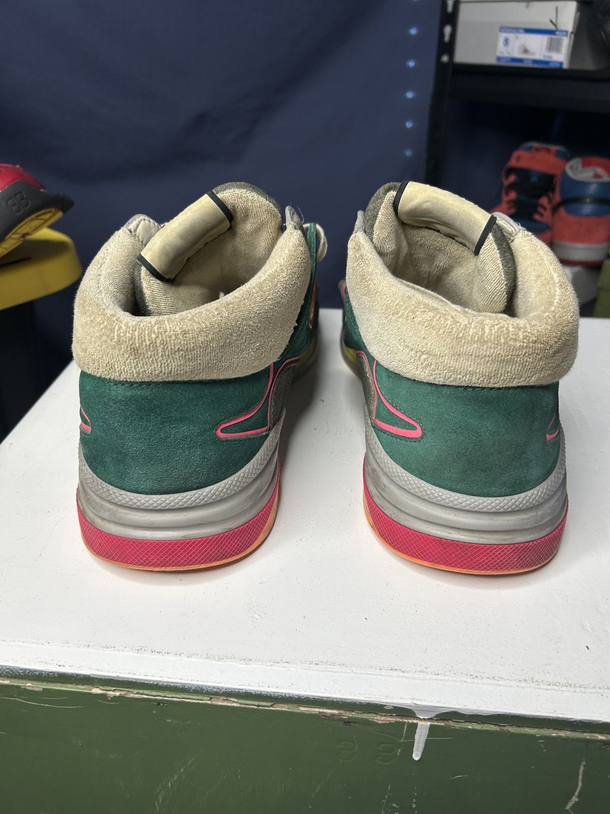 Gucci Size 13G/13.5US - Gucci Ultrapace Multicolor Suede Sneaker Size US 13 / EU 46 - 5 Thumbnail