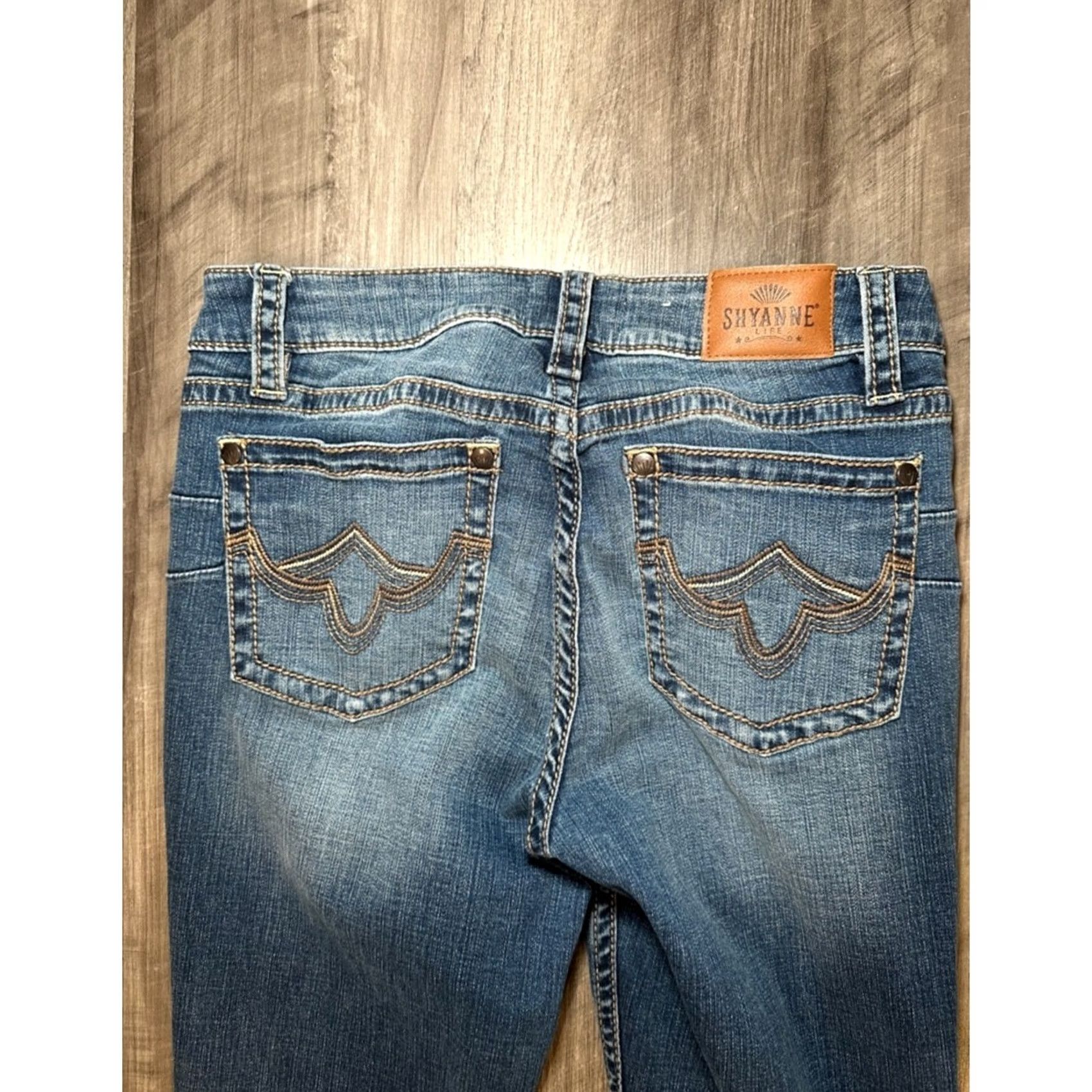 Vintage Shyanne Tidal Bootcut Riding Jeans Shirt? Size 30" / US 8 / IT 44 - 4 Thumbnail