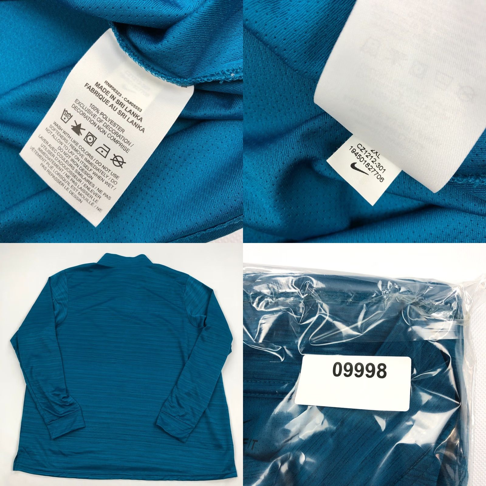 Nike Nike Breathe Superset Mens 1/4 Zip Pullover XXL Blue Casual Shirt Athletic Performance Size US XXL / EU 58 / 5 - 8 Thumbnail