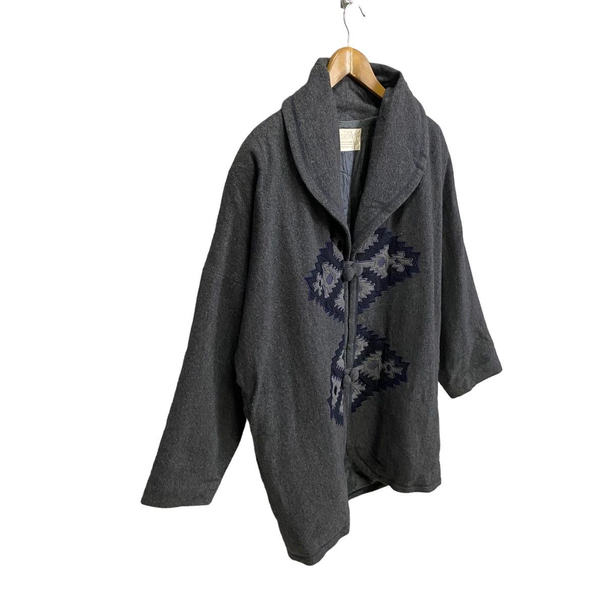 Japanese Brand Cordier shawl collar chimayo native navajo wool jacket Size US M / EU 48-50 / 2 - 2 Thumbnail
