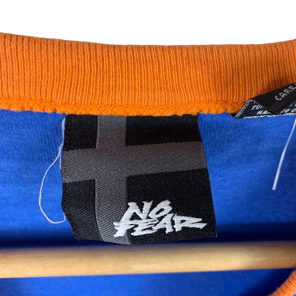 No Fear × Vintage Vintage NO FEAR centre logo ringer tee Size US L / EU 52-54 / 3 - 3 Thumbnail