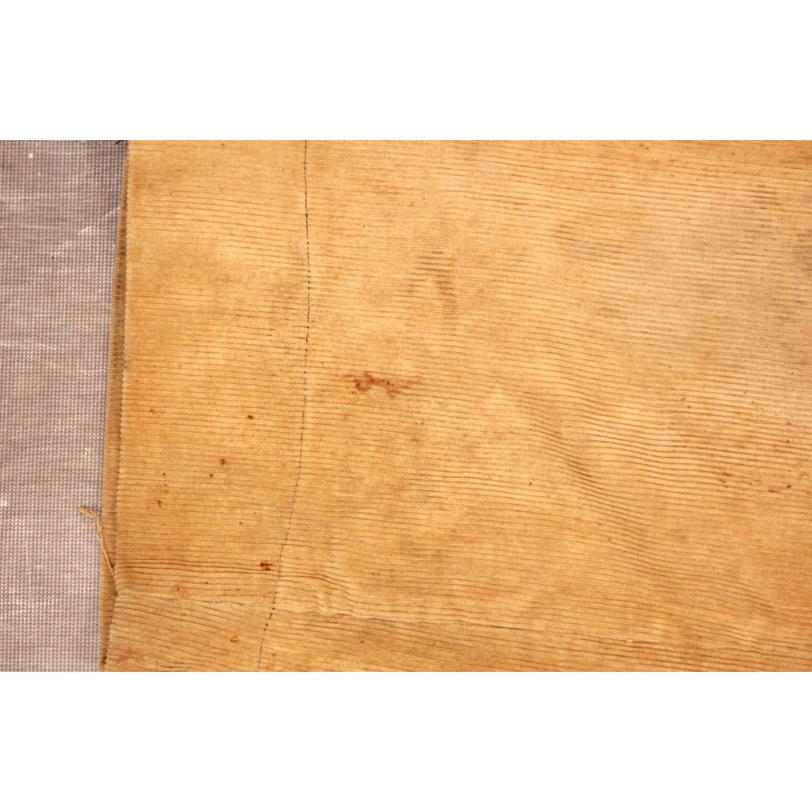 Vintage 1900s Boy's Pants VTG Corduroy 25x18.5 Edwardian Antique Tan Cotton Corduroy Button Fly Size US 26 / EU 42 - 6 Thumbnail