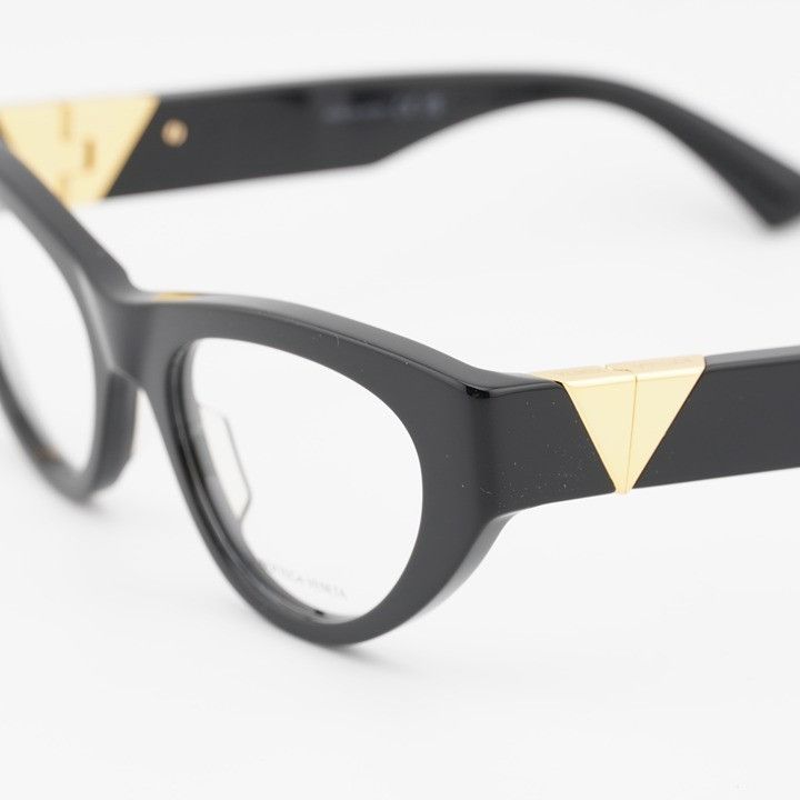 Bottega Veneta Bottega Veneta BV1179O 001 Eyeglasses Black 51mm Cat Eye Fra Size ONE SIZE - 3 Thumbnail