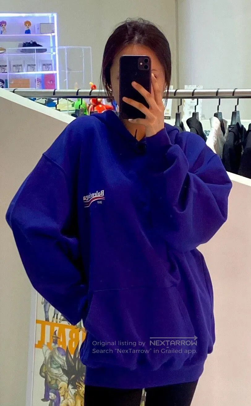 Balenciaga balenciaga purple hoodie sweatshirt in xs. Size US XS / EU 42 / 0 - 5 Thumbnail