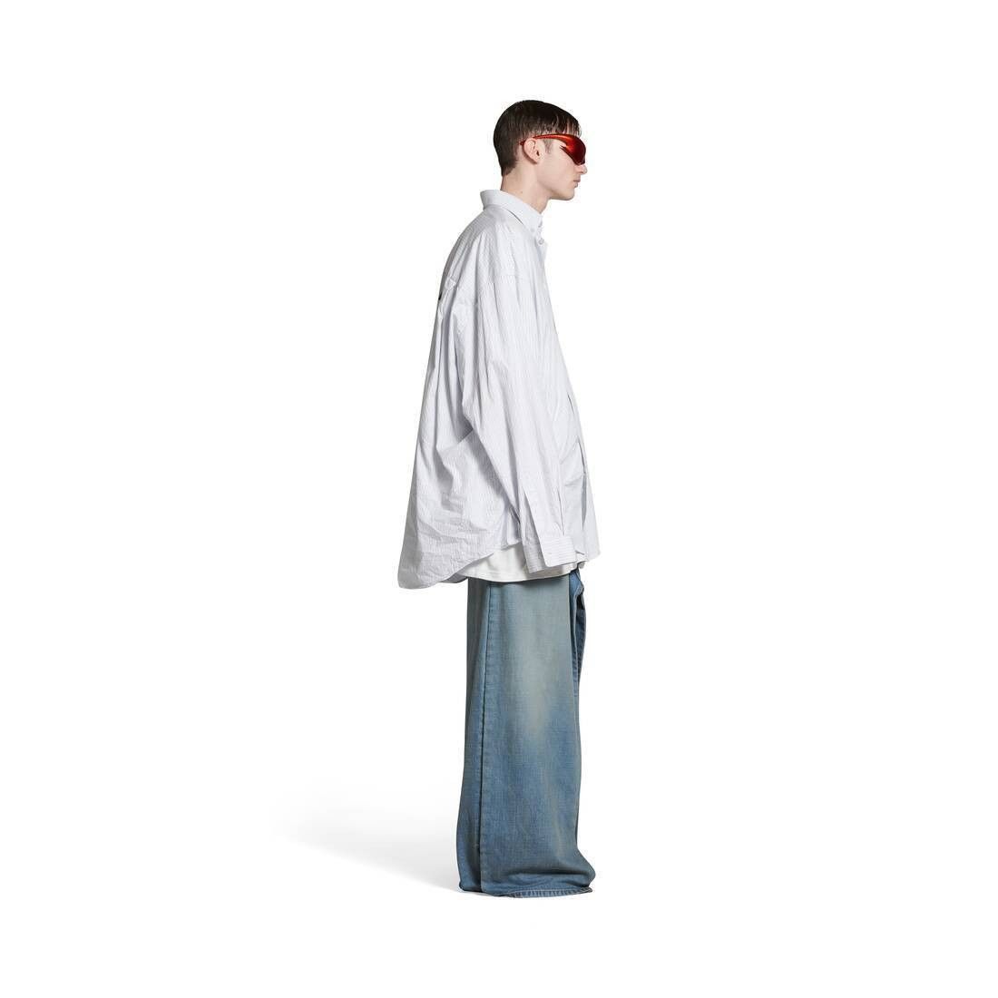 Balenciaga oc11z1025 Shirt Oversized in White Size US S / EU 44-46 / 1 - 5 Thumbnail