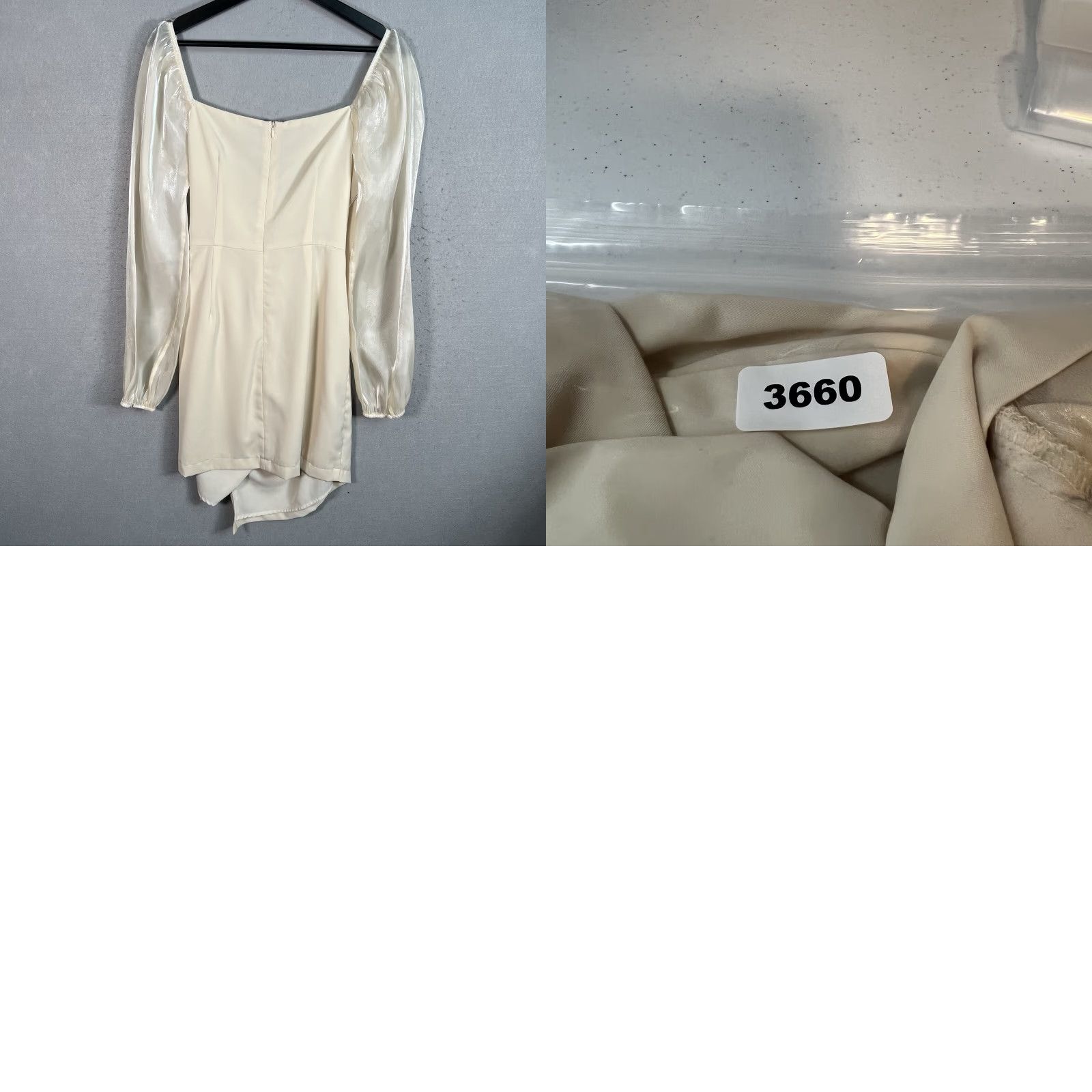 Vintage 4 Si3nna Dress Wedding Cream Wrap Short Ruched Sydney Ivory Size M Women Size M / US 6-8 / IT 42-44 - 8 Thumbnail