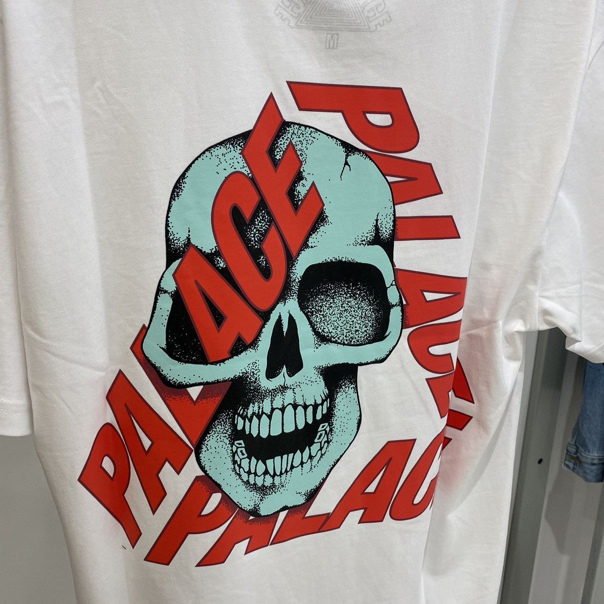 Palace Palace P3 Skull Tee White Size US M / EU 48-50 / 2 - 3 Thumbnail