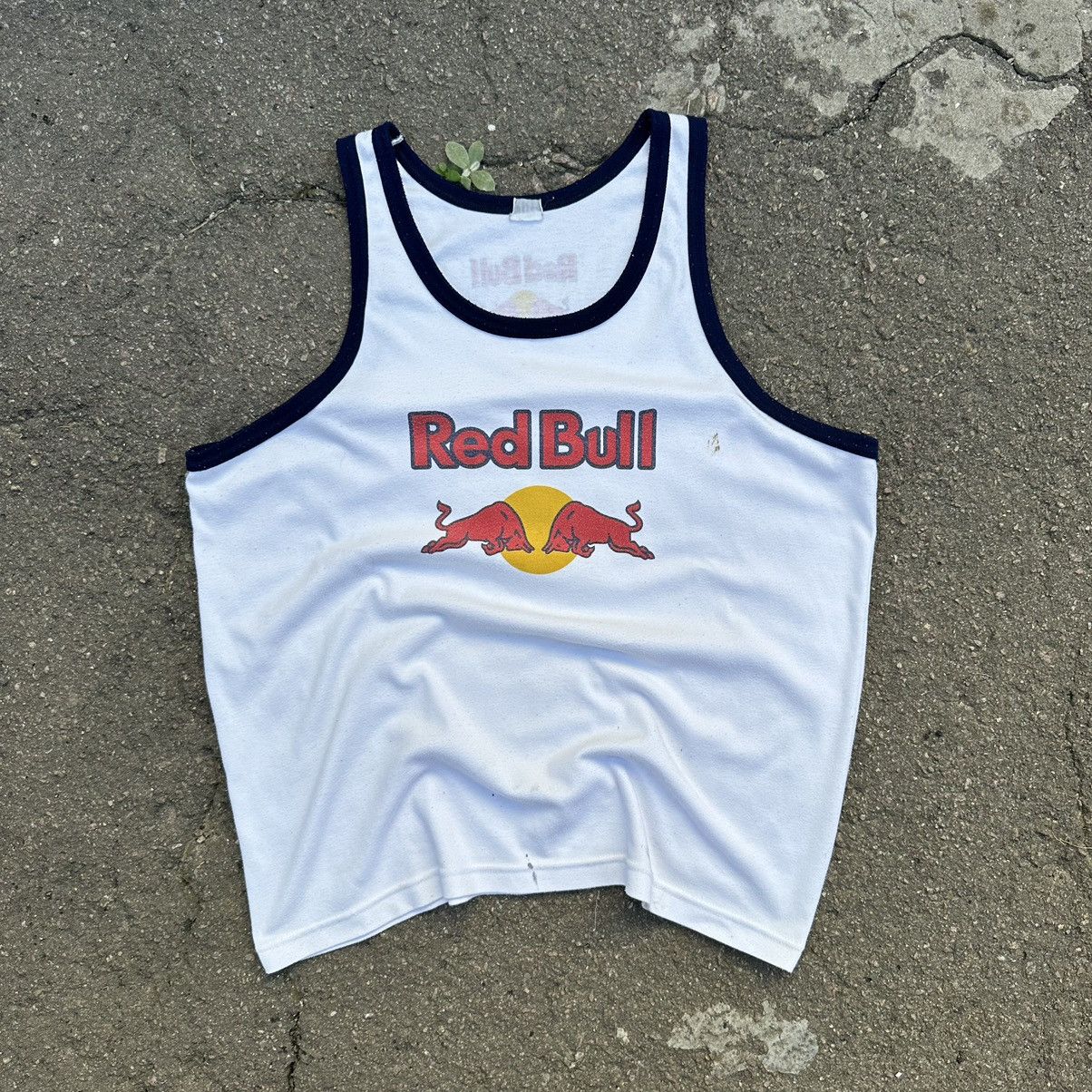 Red Bull Vintage Tank Top Red Bull Sleeveless T-shirts 90s Y2K USA Size US XL / EU 56 / 4 - 1 Thumbnail