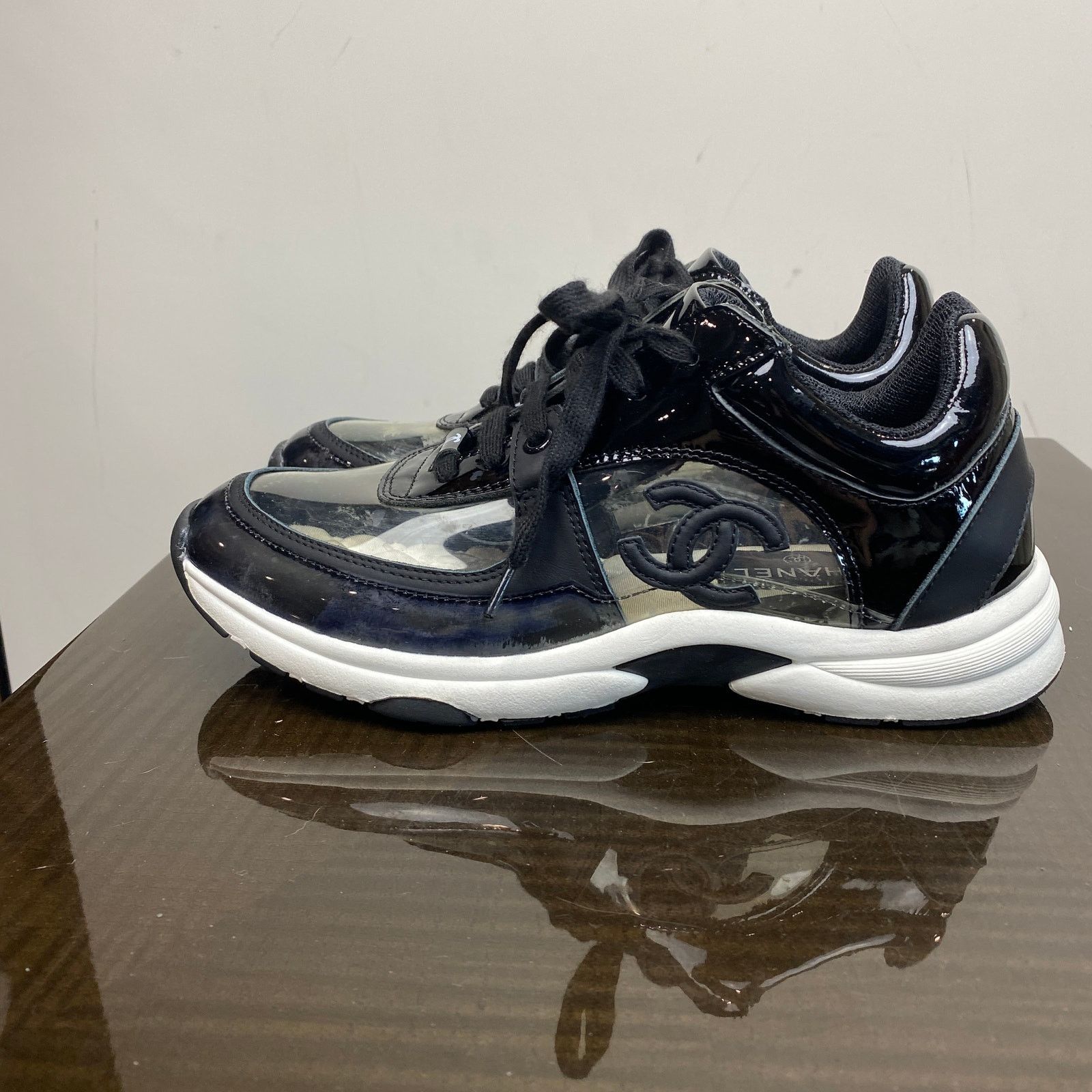Chanel Chanel CC PVC Leather See Through Sneakers Shoes Women's 39 Size US 9 / IT 39 - 5 Thumbnail