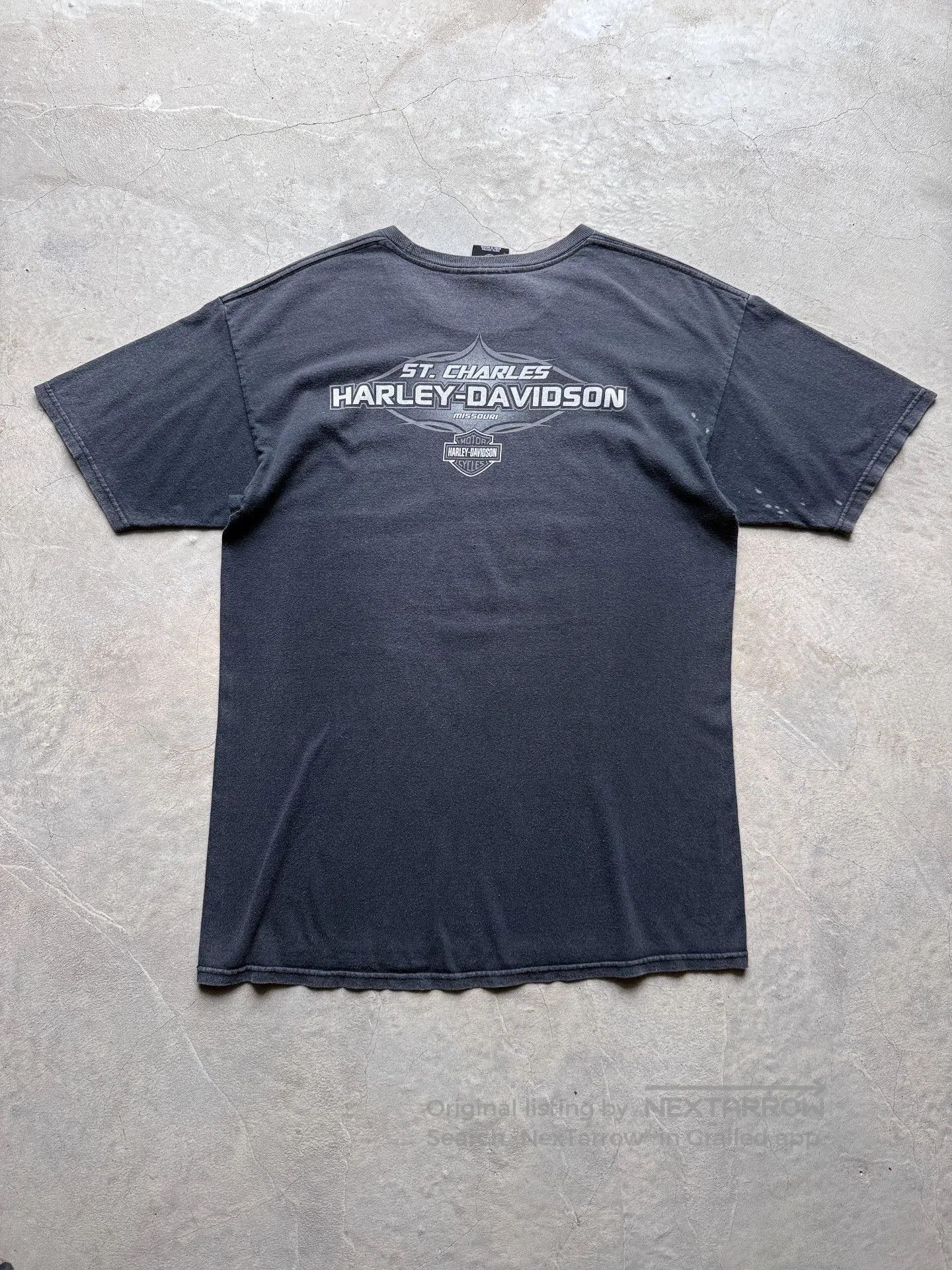 Vintage Vintage 00s Harley Davidson Chopper Tee. Size US L / EU 52-54 / 3 - 5 Thumbnail