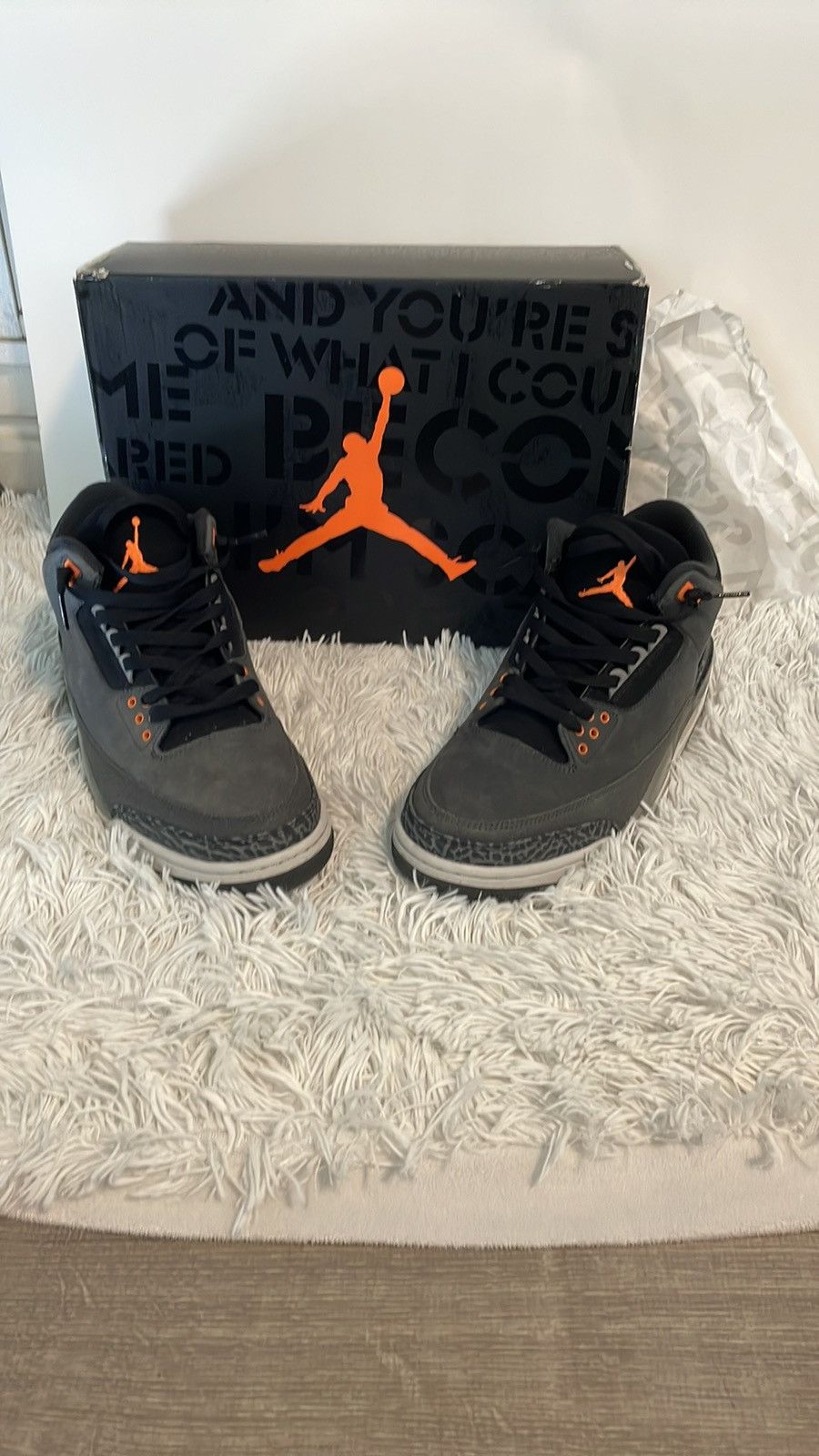 Jordan Brand 2023 Nike Air Jordan 3 Retro Fear Pack single Size US 10 / EU 43 - 1 Thumbnail