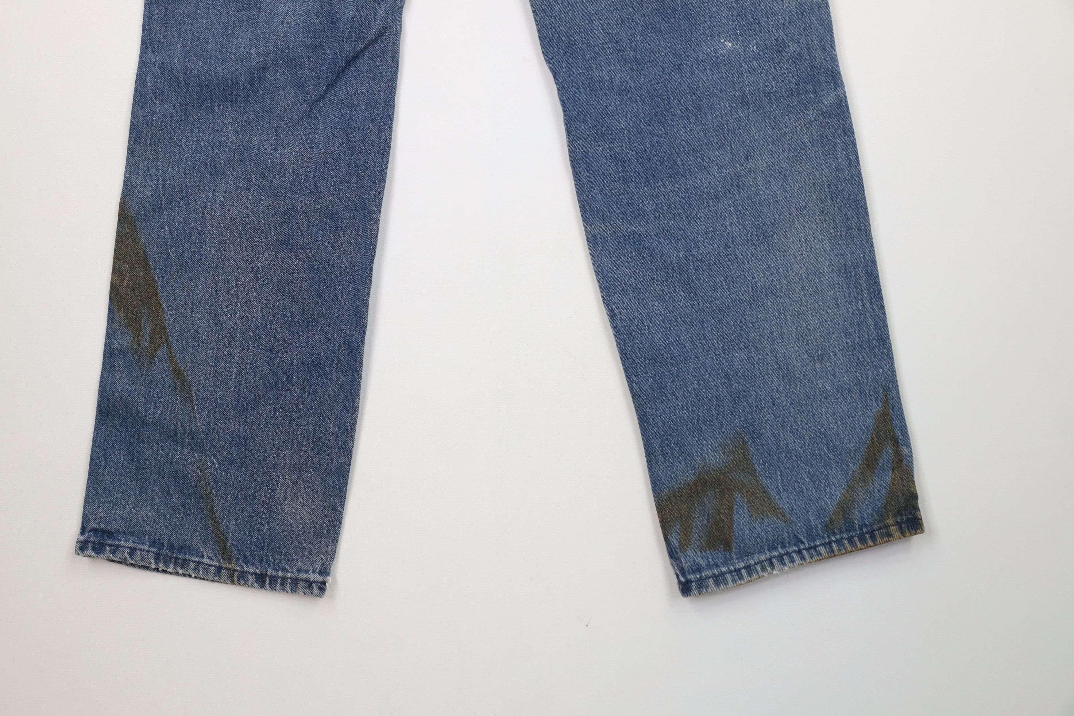 Vintage × Wrangler Vintage 80s 90s Wrangler Straight Leg Denim Jeans Blue USA Size US 34 / EU 50 - 13 Thumbnail