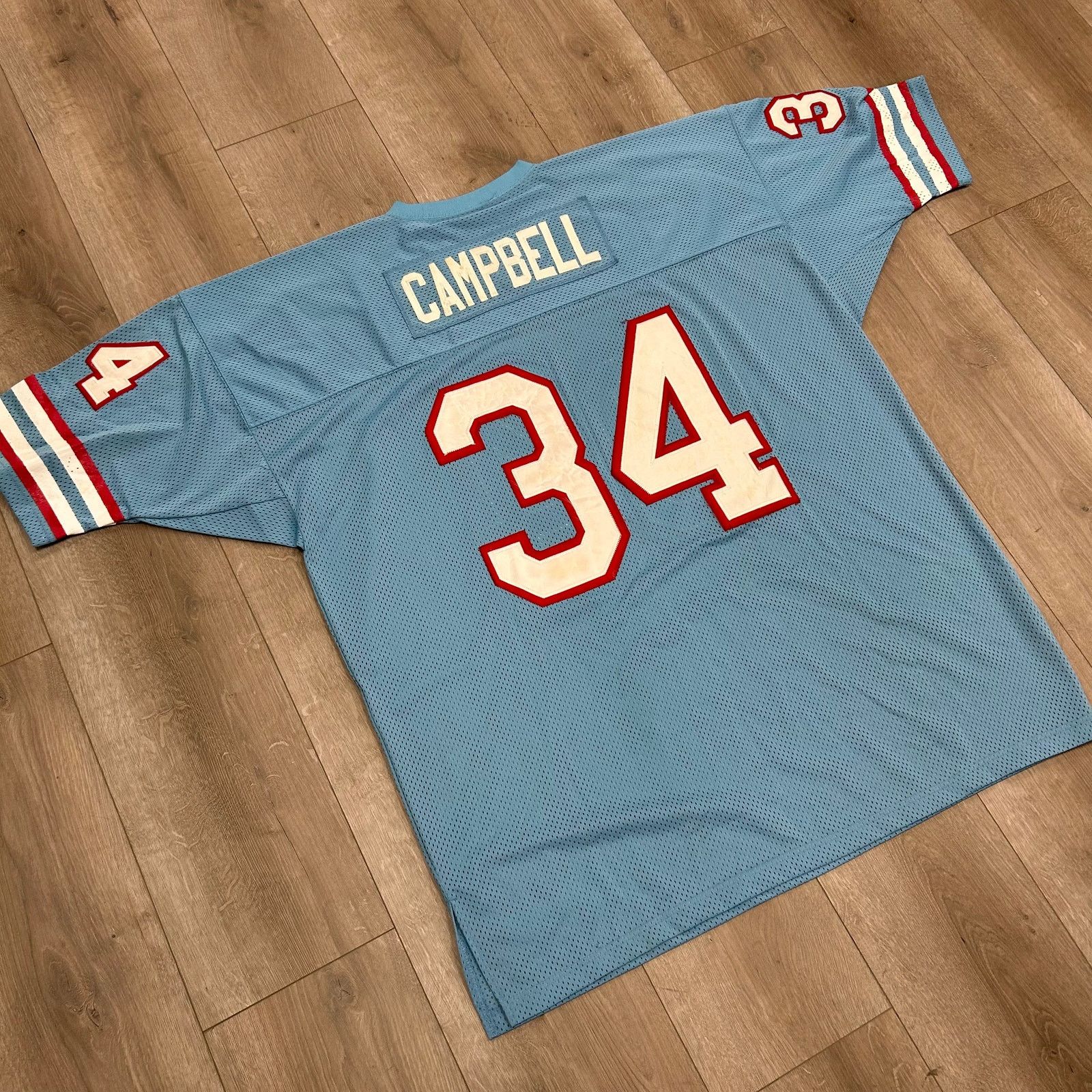 Vintage Houston Oilers Earl Campbell 1980 Legacy Jersey Blue size 52 Size US XXL / EU 58 / 5 - 7 Thumbnail