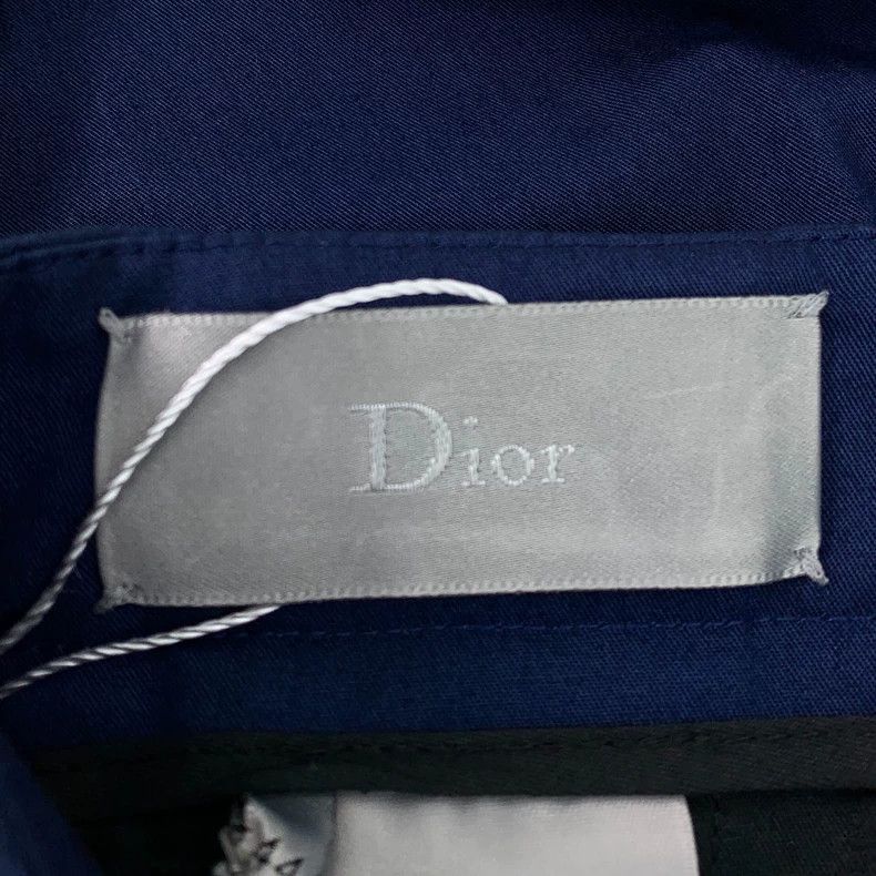 Dior Dior Blue cotton straight casual trousers 2501-Nextarrow Size US 28 / EU 44 - 5 Thumbnail