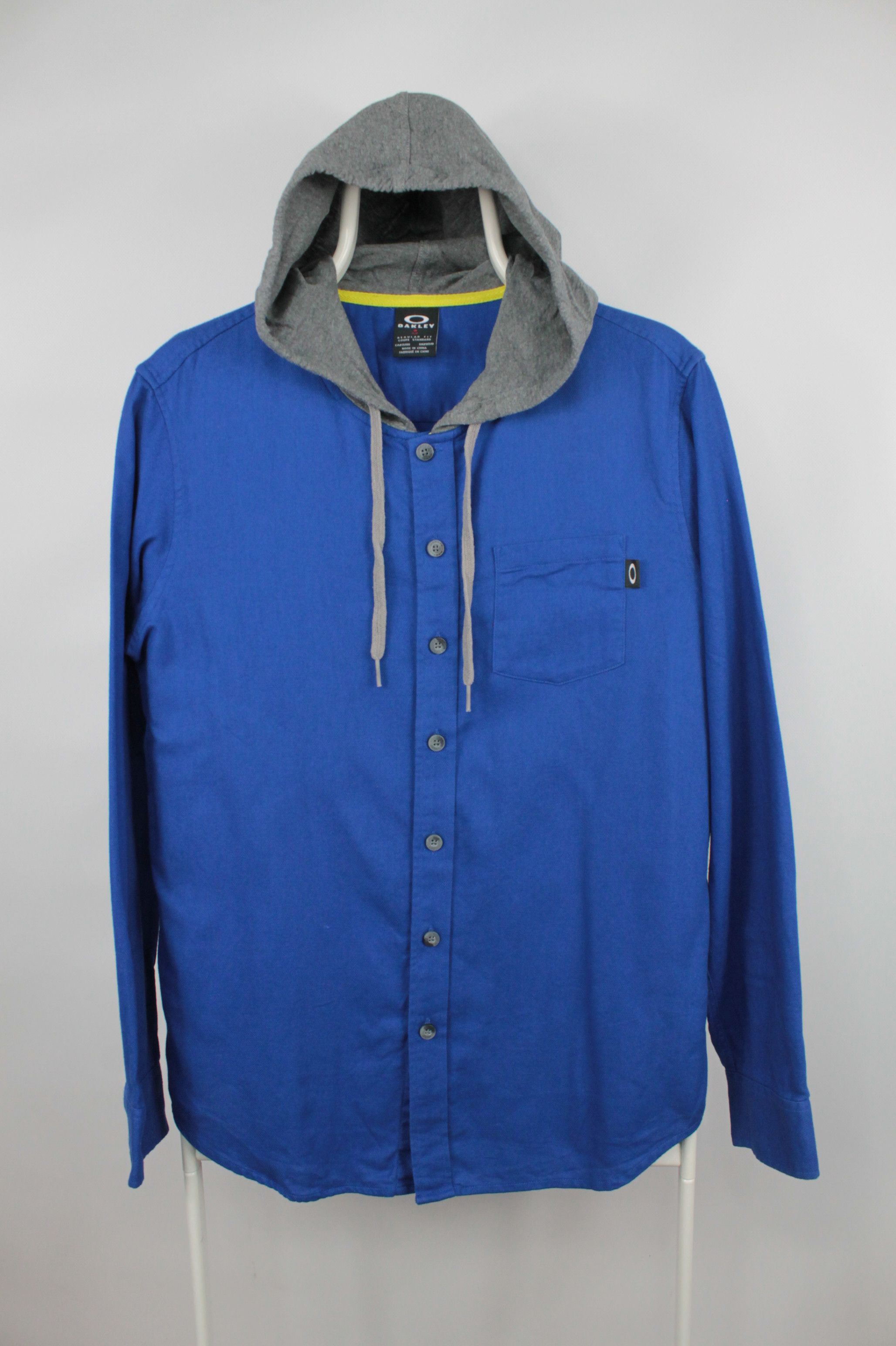 Flannel × Oakley Oakley Icon Hooded Flannel Blue Shirt Size US S / EU 44-46 / 1 - 1 Thumbnail